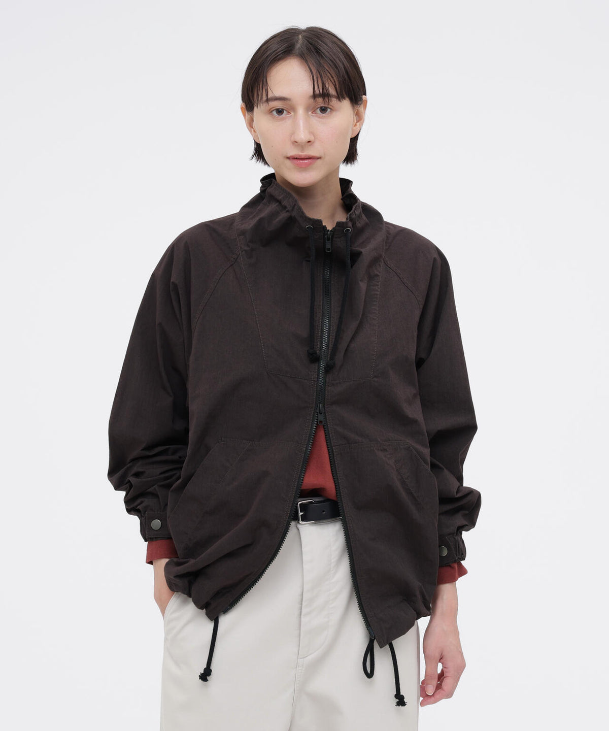 COTTON NYLON PLAINWEAVE BLOUSON