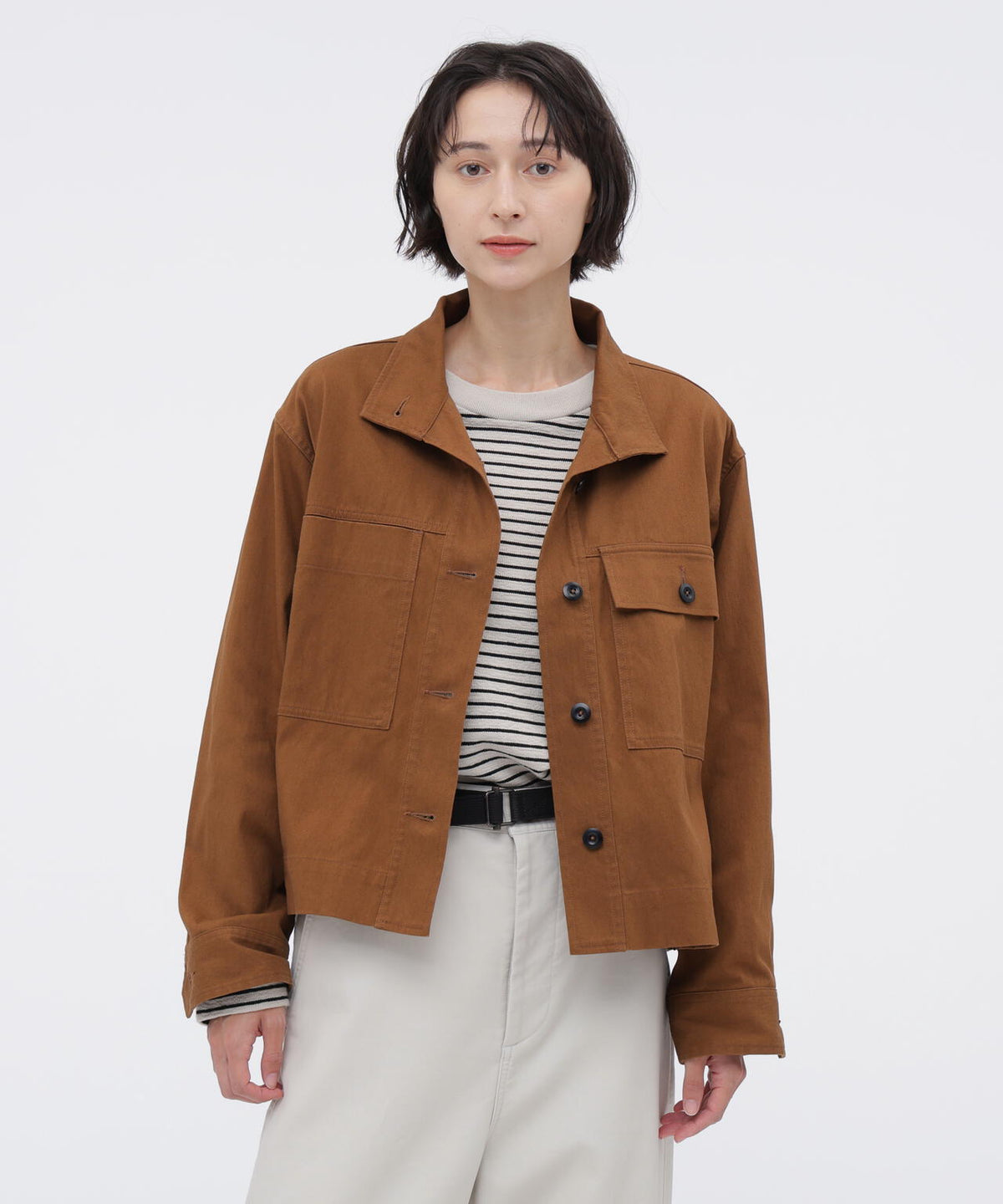 COTTON NYLON TWILL BLOUSON