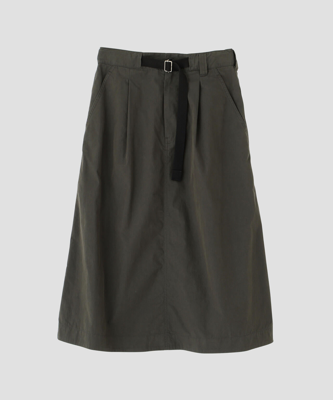 WASHED COTTON NYLON SKIRT