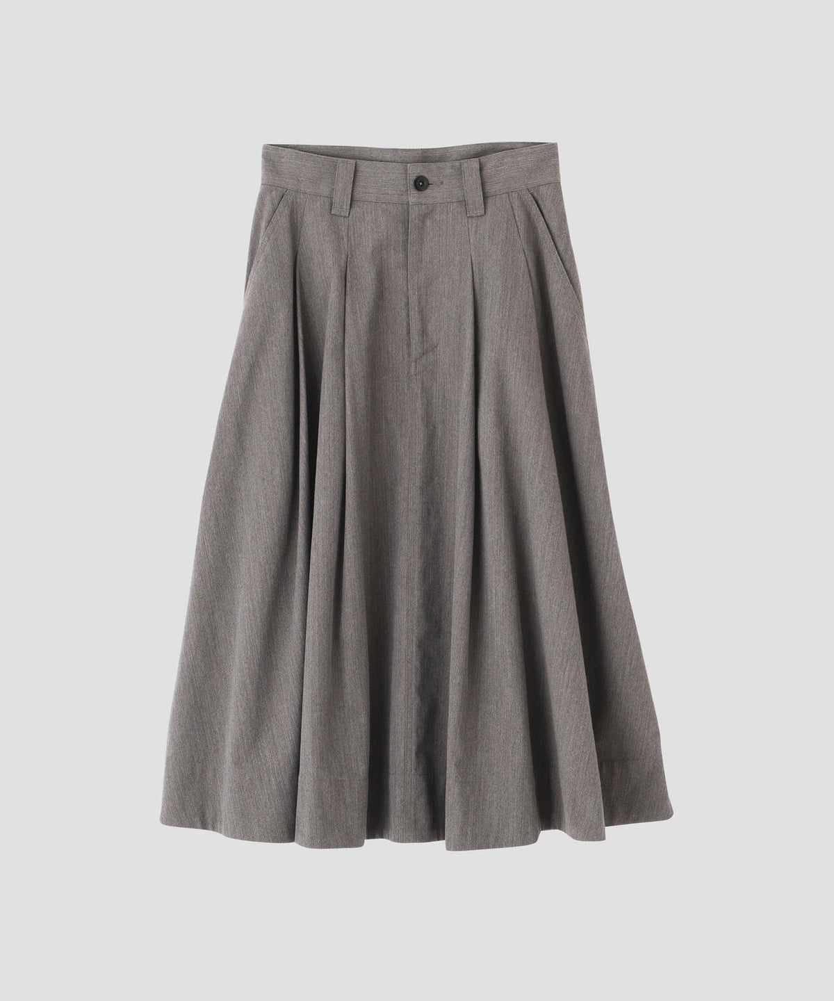 WOOL COTTON TWILL SKIRT