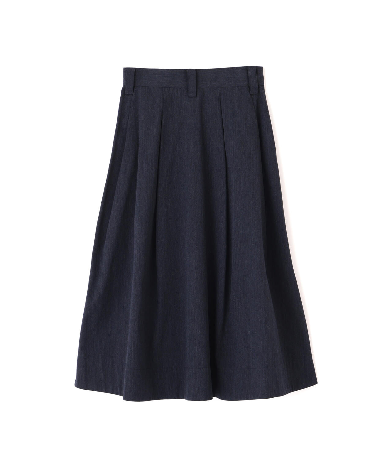 WOOL COTTON TWILL SKIRT
