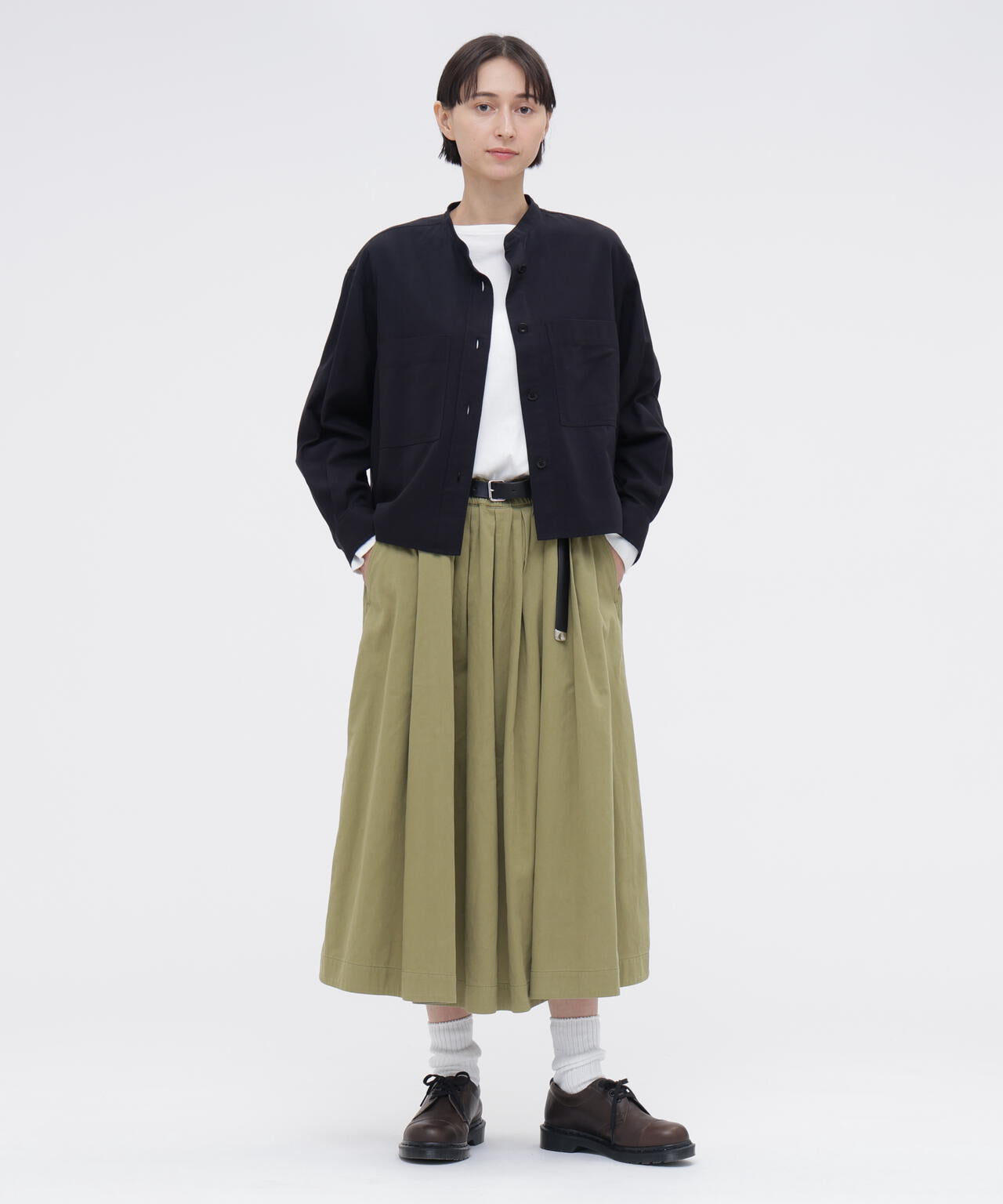 FINE COTTON CHINO TWILL SKIRT