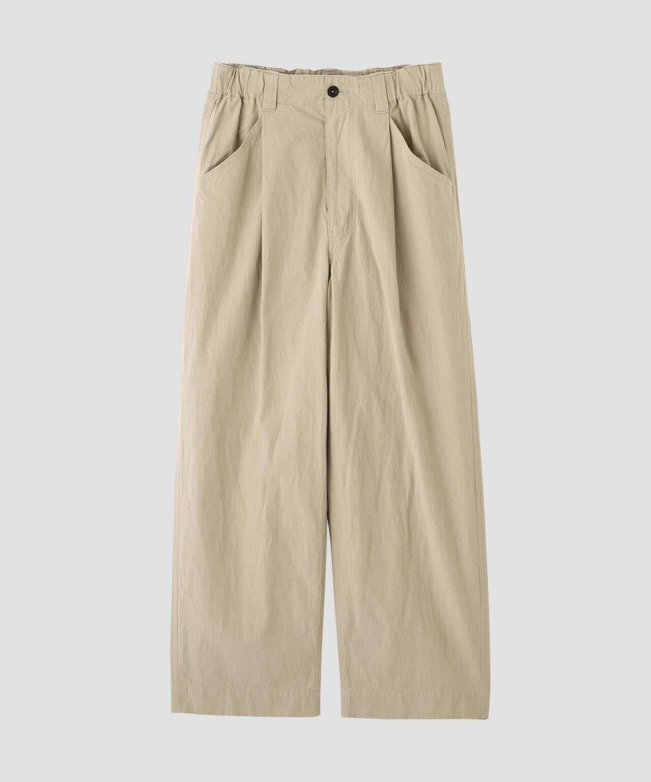 COTTON LINEN TINY RIPSTOP TROUSERS