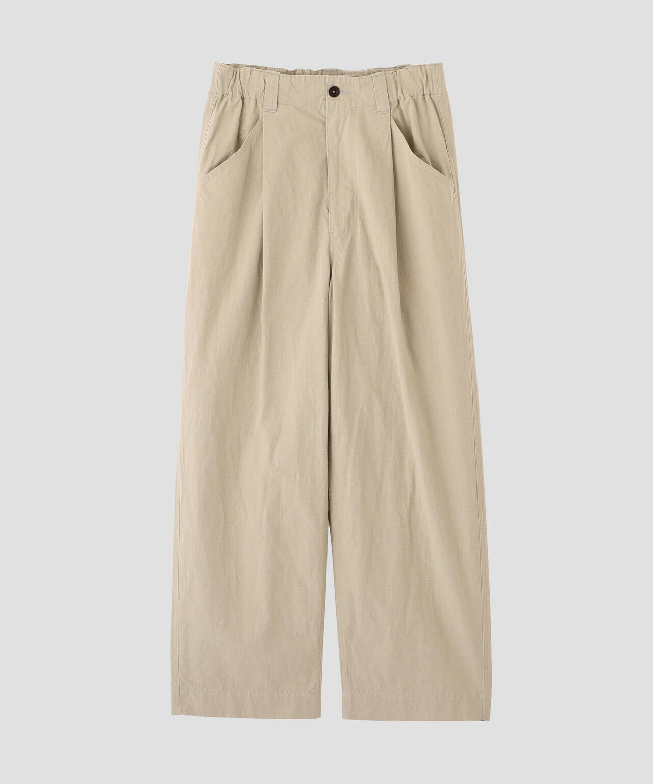 COTTON LINEN TINY RIPSTOP TROUSERS