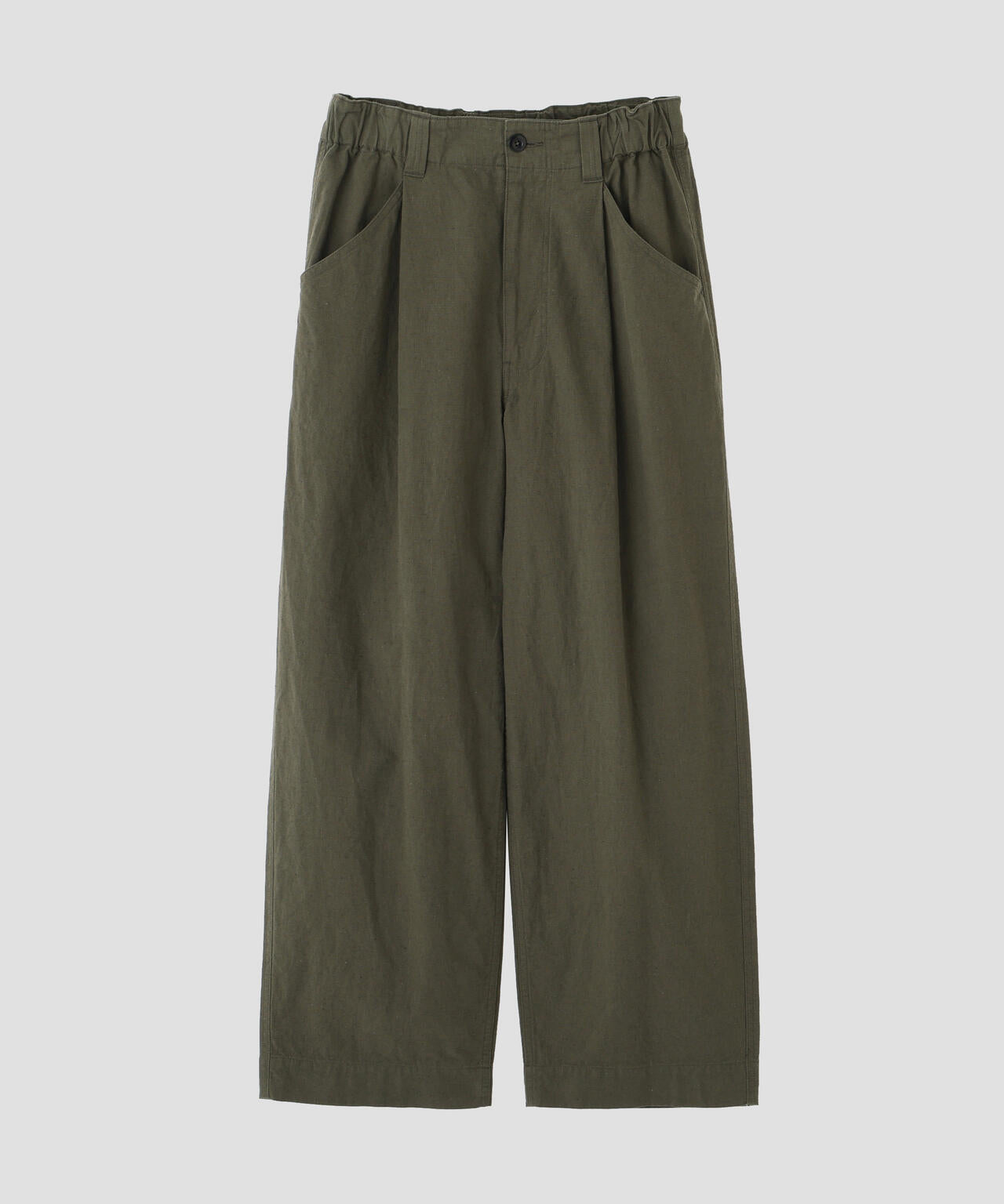 COTTON LINEN TINY RIPSTOP TROUSERS