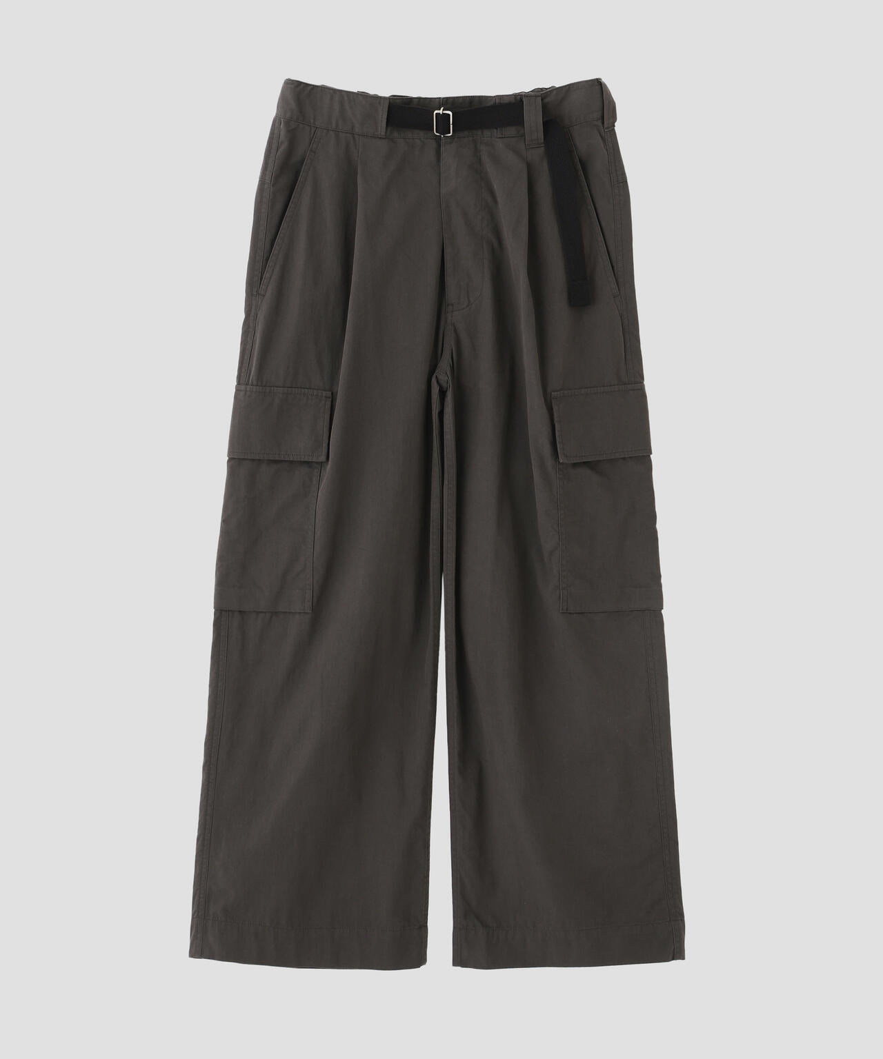 WASHED COTTON NYLON TROUSERS