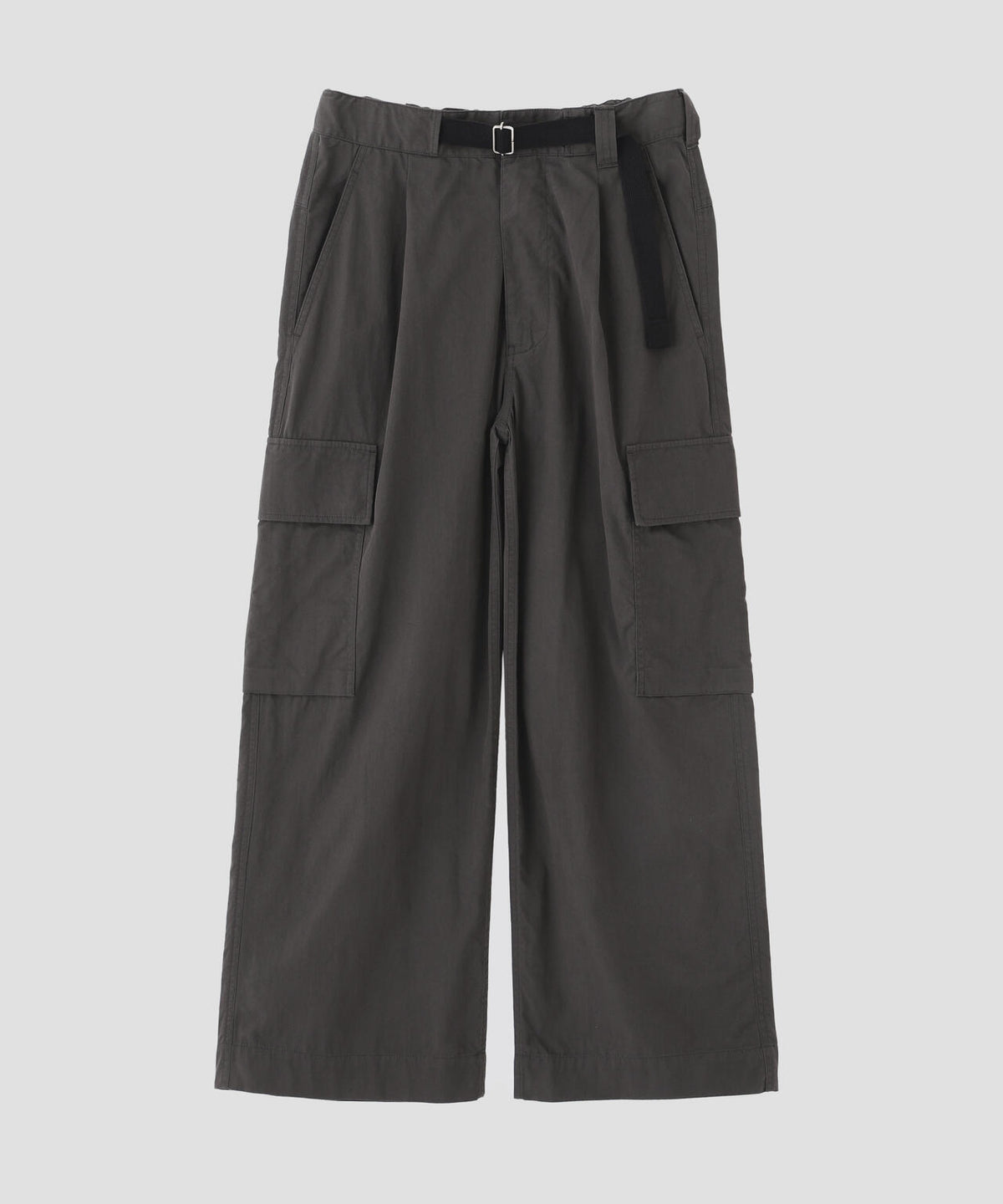 WASHED COTTON NYLON TROUSERS