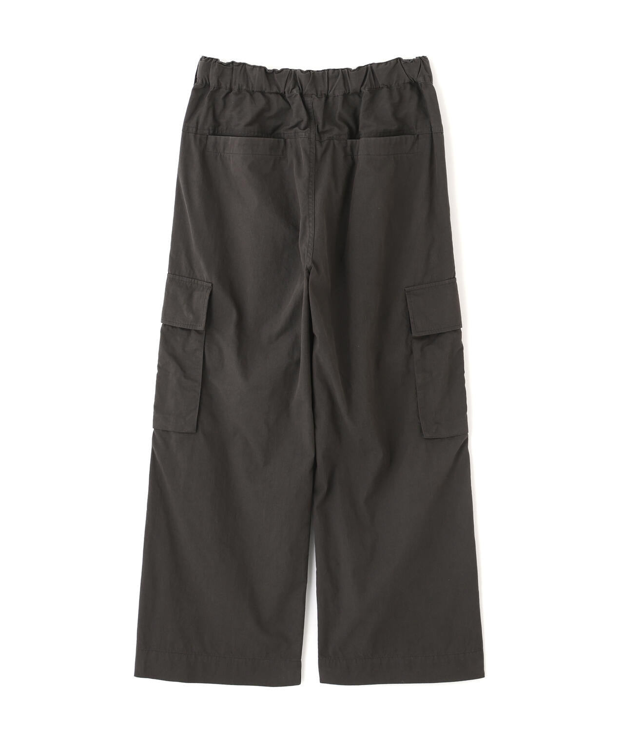 WASHED COTTON NYLON TROUSERS