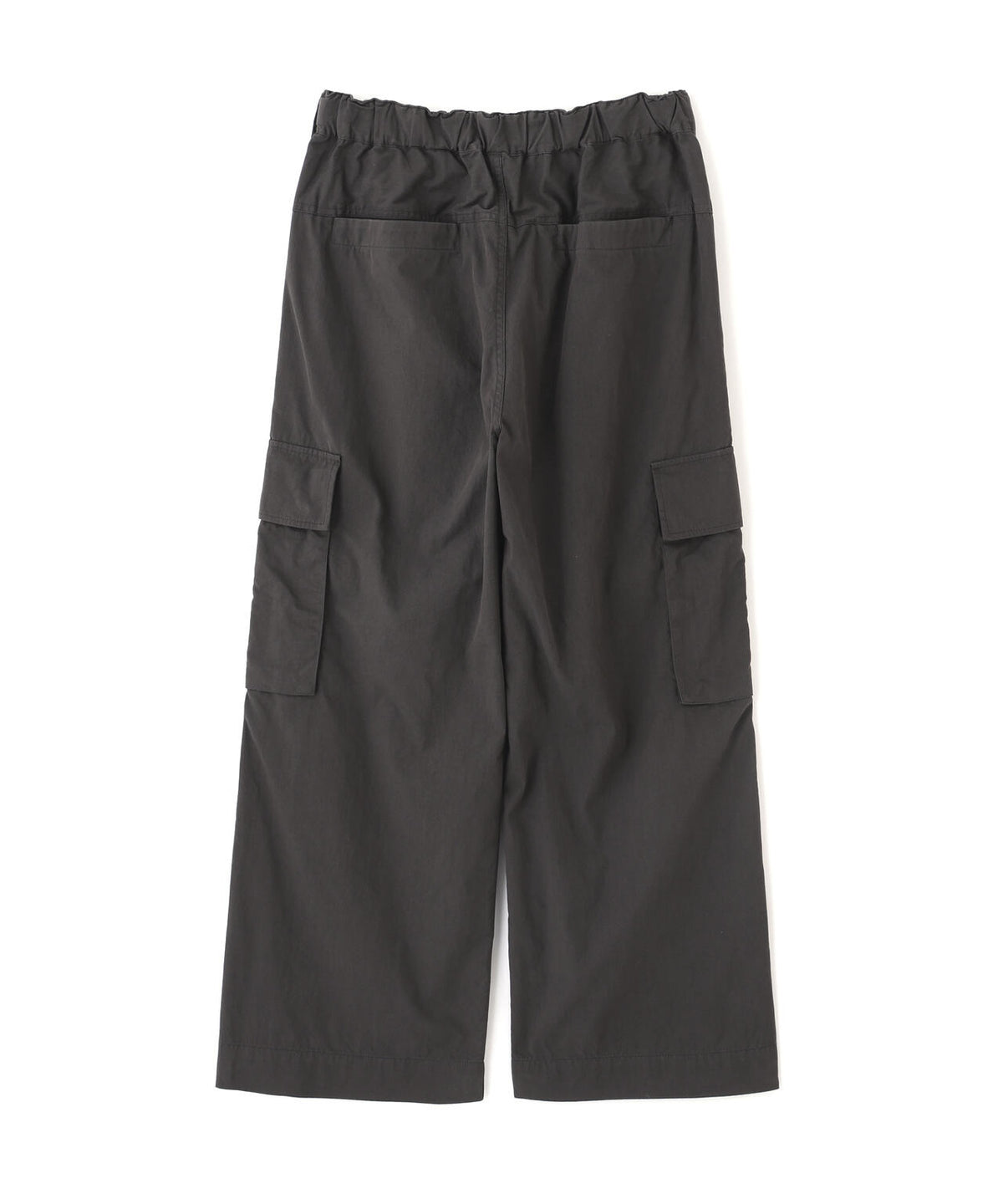 WASHED COTTON NYLON TROUSERS