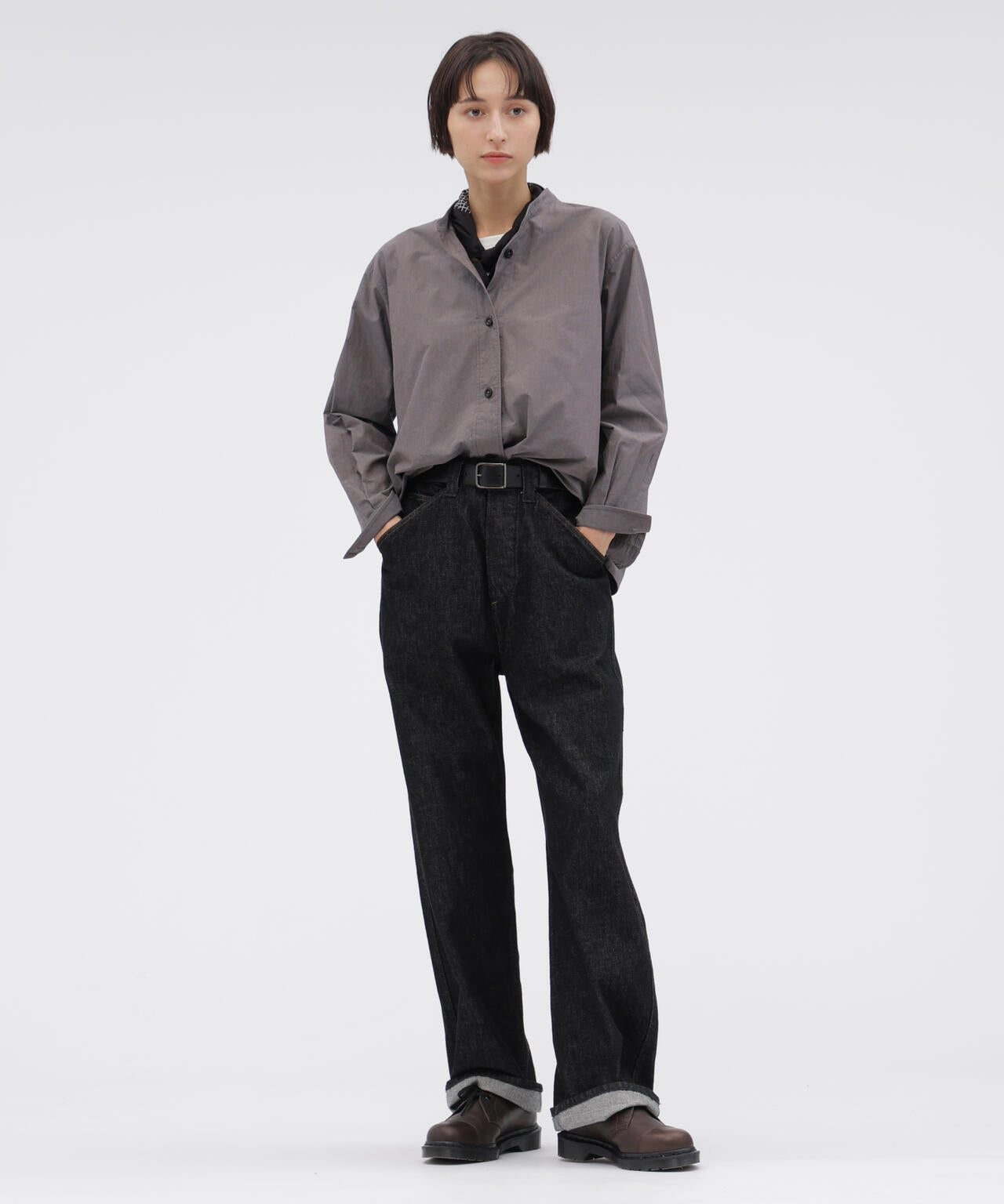 CANTON BLACK DENIM TROUSERS