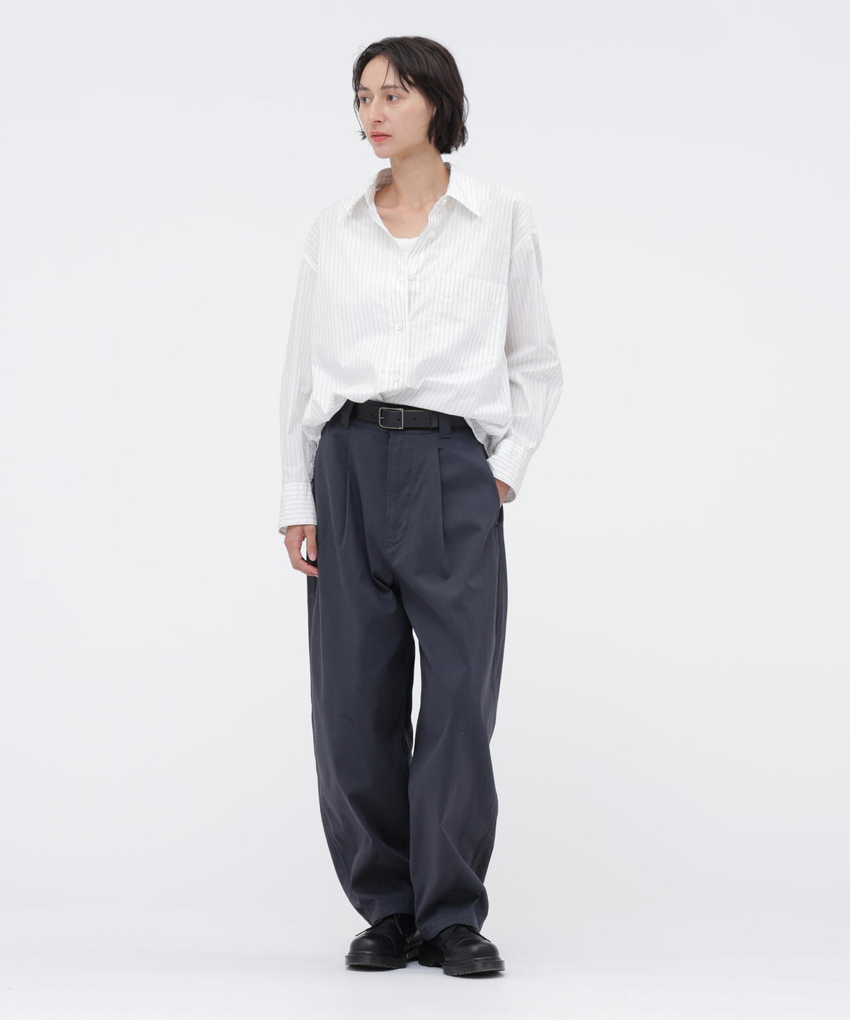COTTON NYLON TWILL TROUSERS