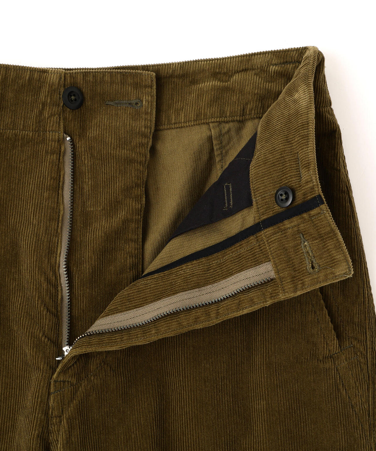 DRY COTTON NEEDLECORD TROUSERS