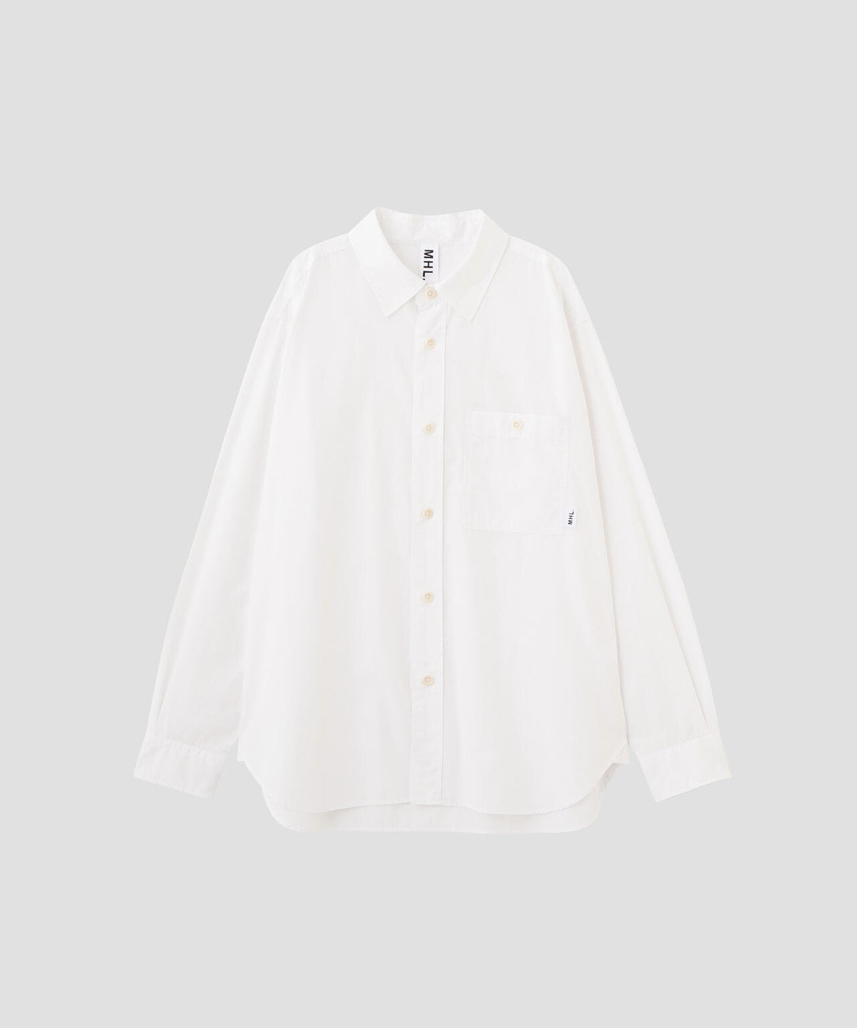 MHL. UTILITY WEAR PIECE DYED COTTON POPLIN SHIRT