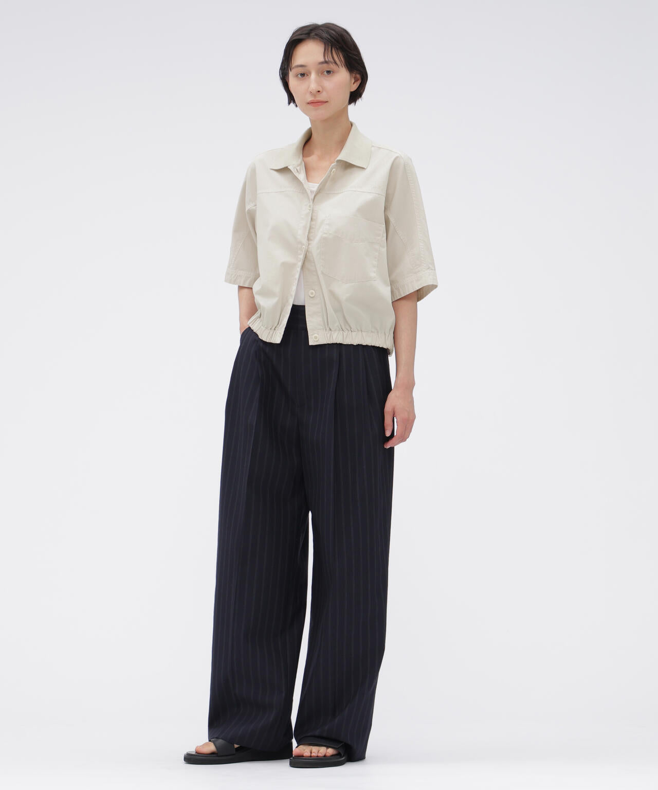 GARMENT DYED COTTON POPLIN SHIRT