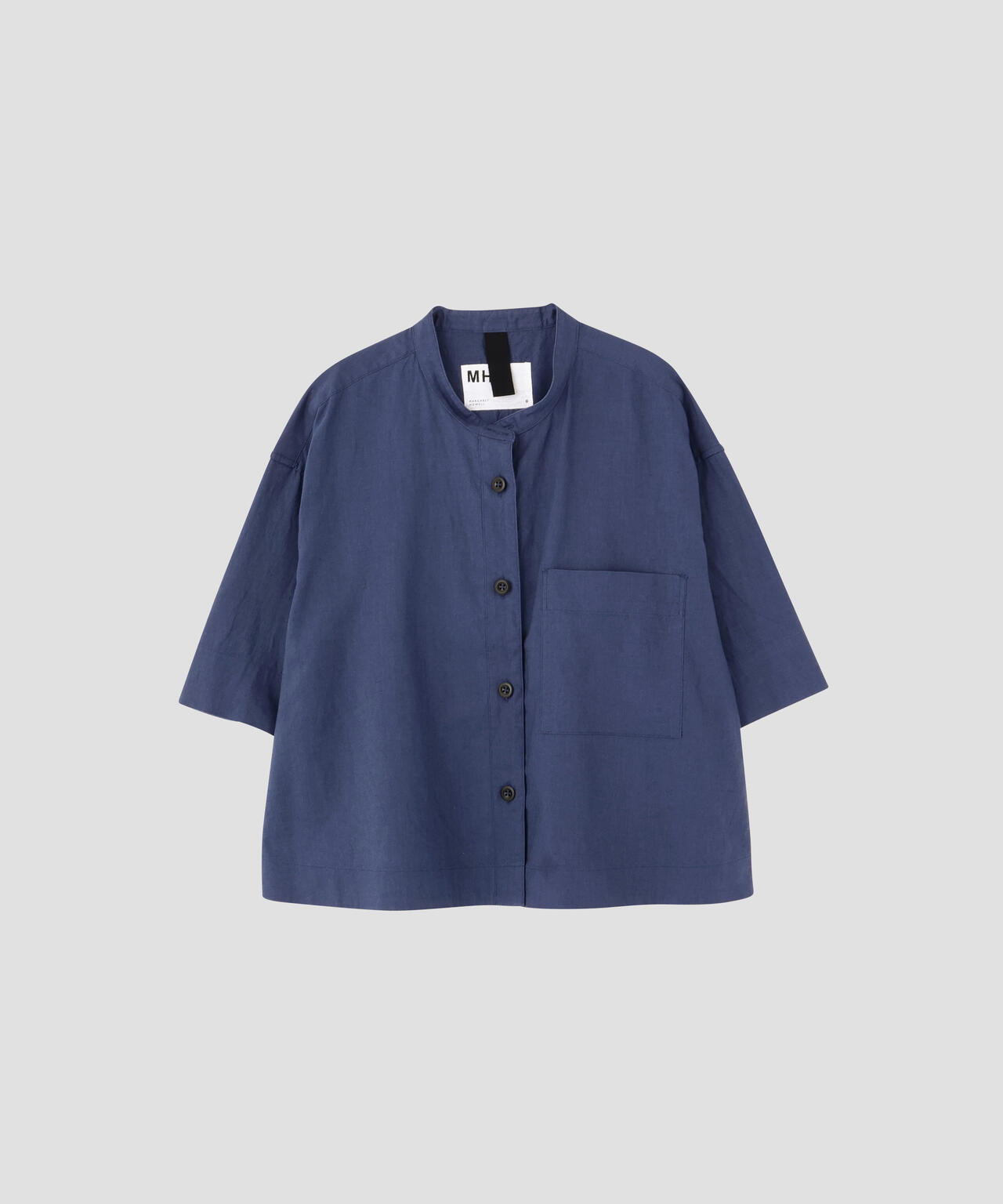 SURFACE DYED COTTON LINEN SHIRT