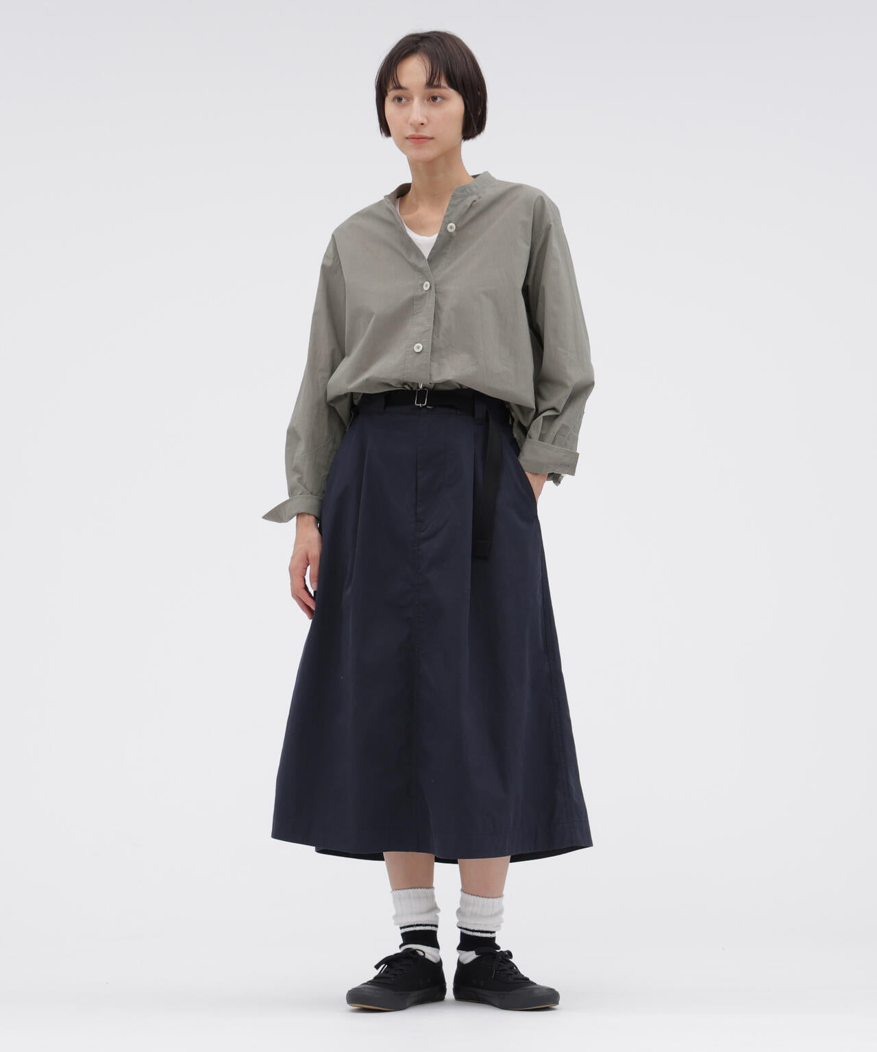 END ON END WEAVE COTTON SHIRT