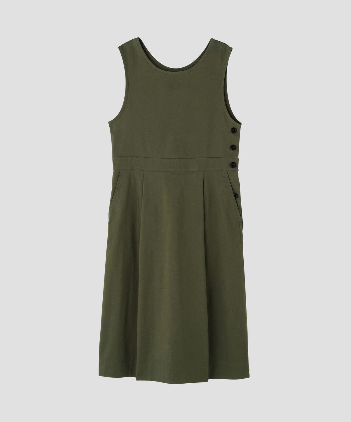 COTTON NYLON TWILL DRESS