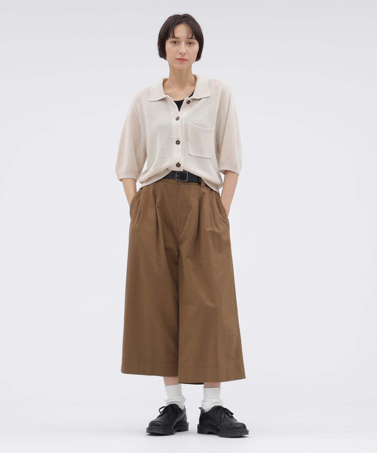 IRREGULAR RIB COTTON LINEN KNITWEAR