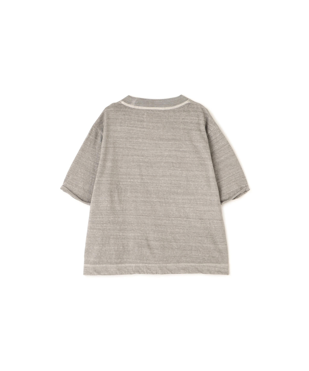 CARBON DYED COTTON LINEN TOP