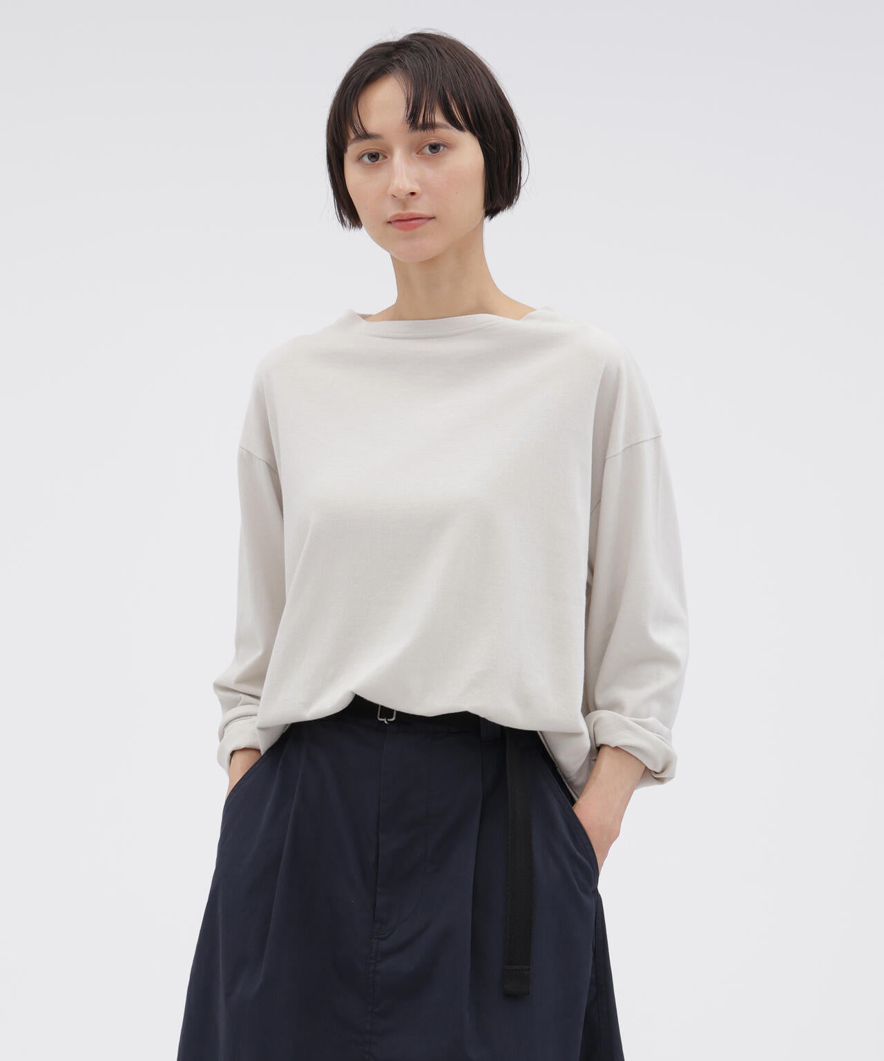 SMOOTH COTTON JERSEY TOP
