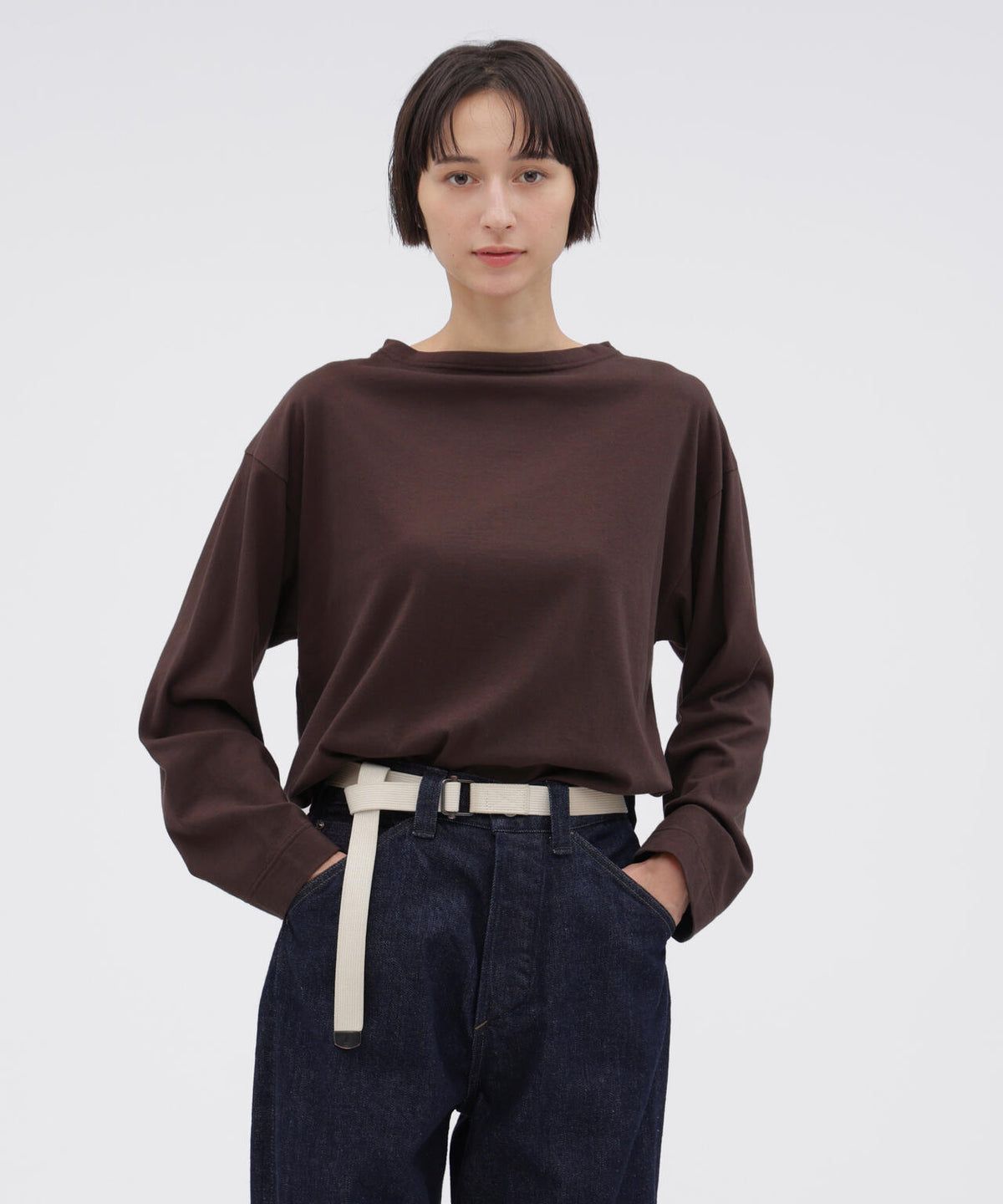 SMOOTH COTTON JERSEY TOP