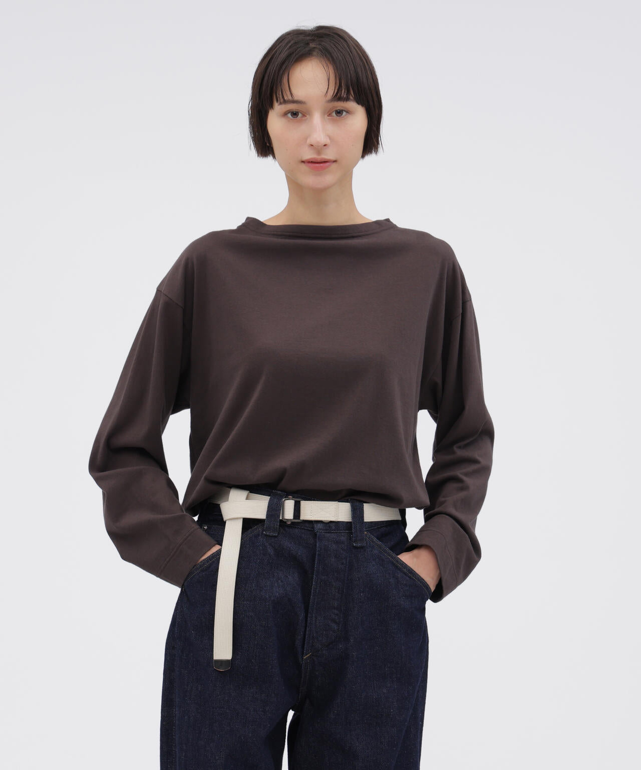 SMOOTH COTTON JERSEY TOP