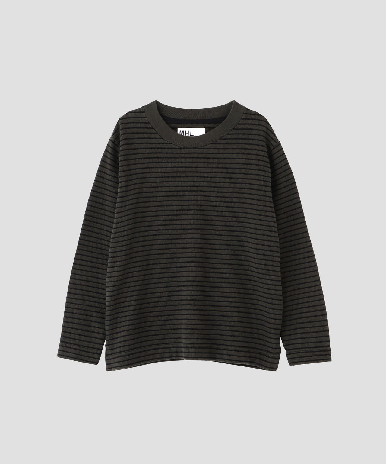 TEXTURED COTTON STRIPE TOP