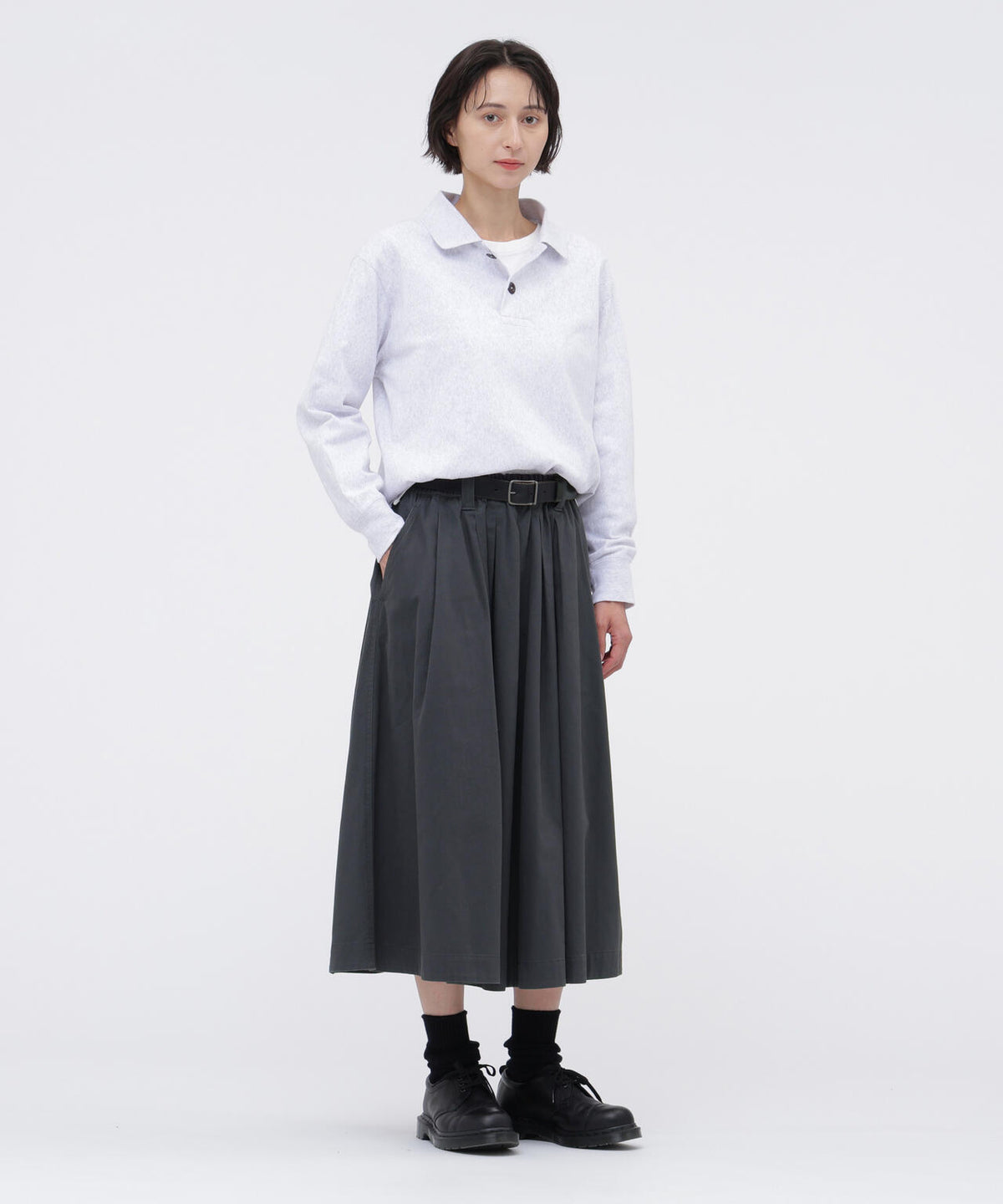 FINE GRAIN COTTON JERSEY TOP