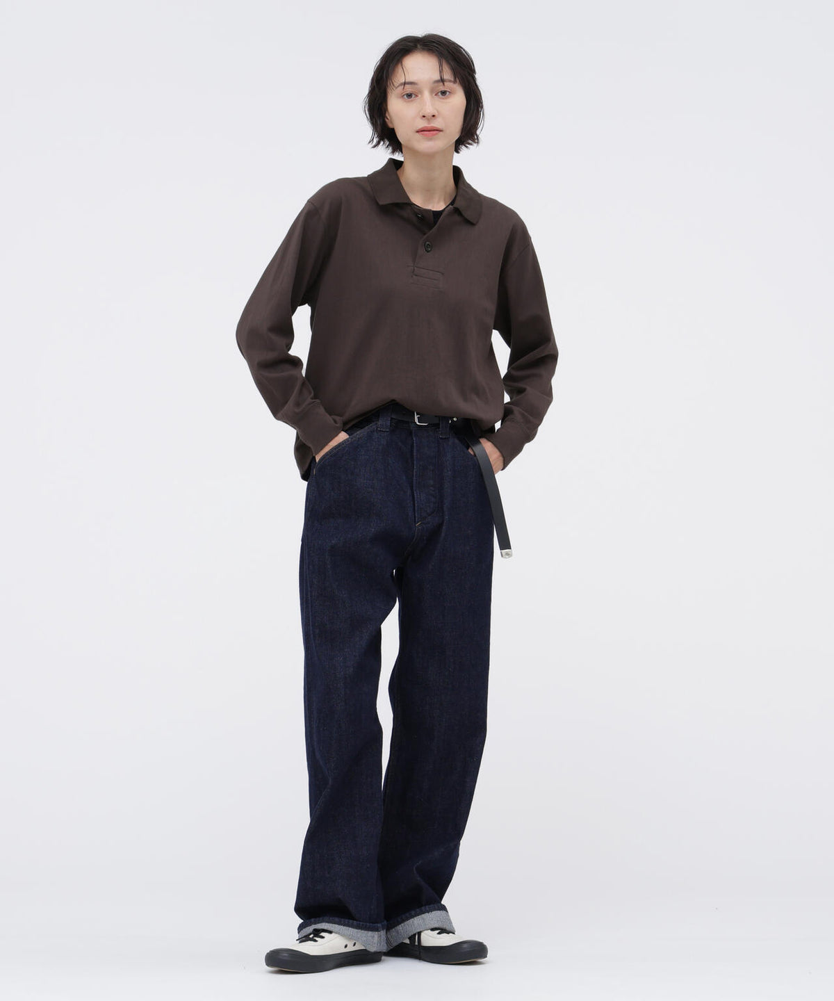 FINE GRAIN COTTON JERSEY TOP