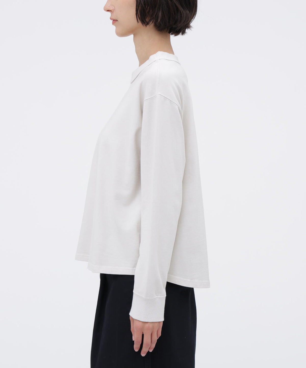 GARMENT DYED DENSE JERSEY TOP
