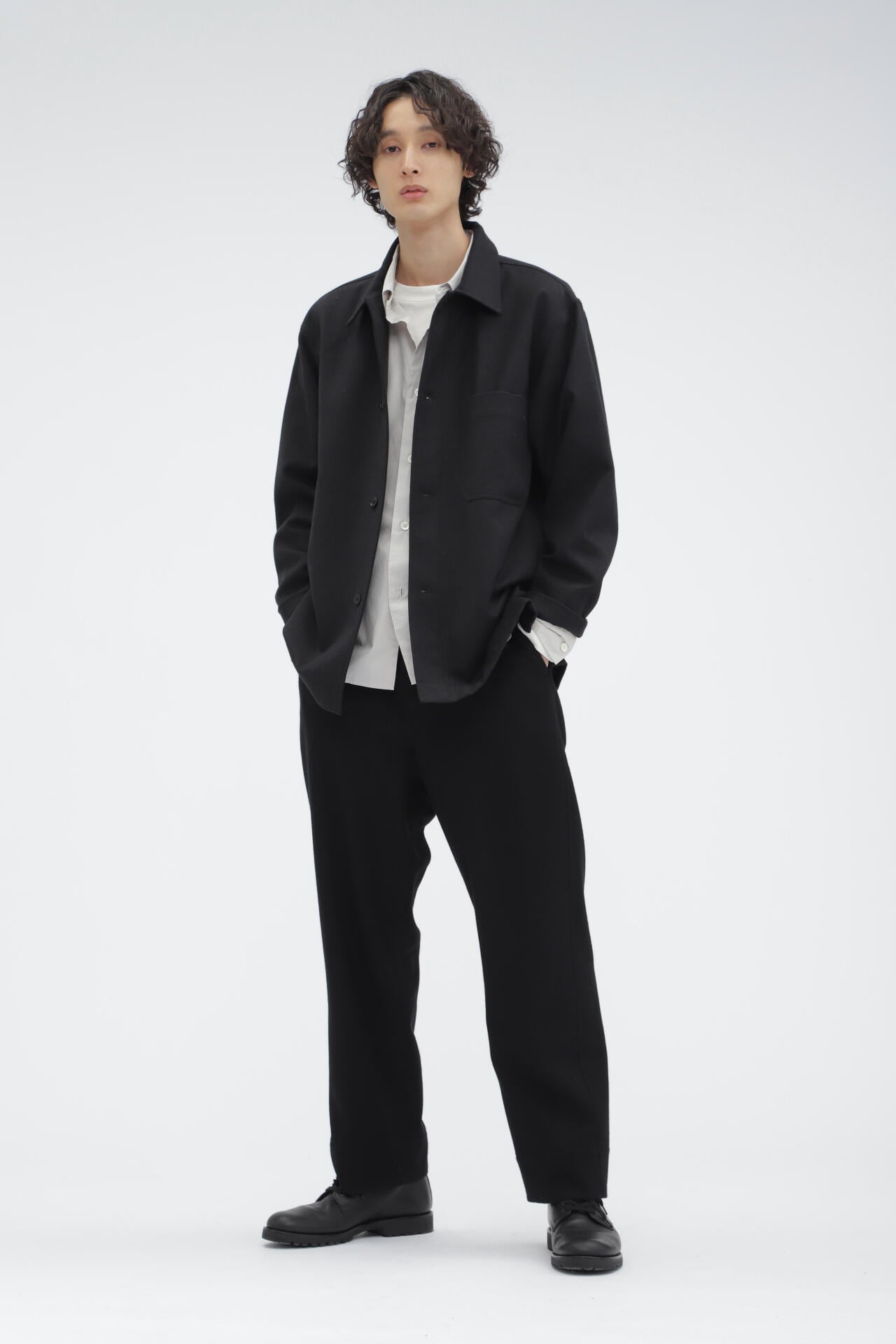 FELTED WOOL SHIRTING