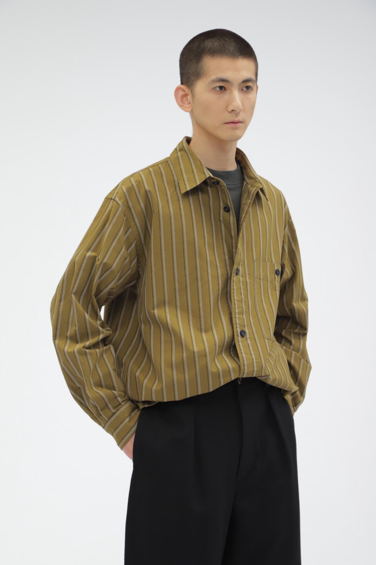 OFFSET STRIPE COTTON