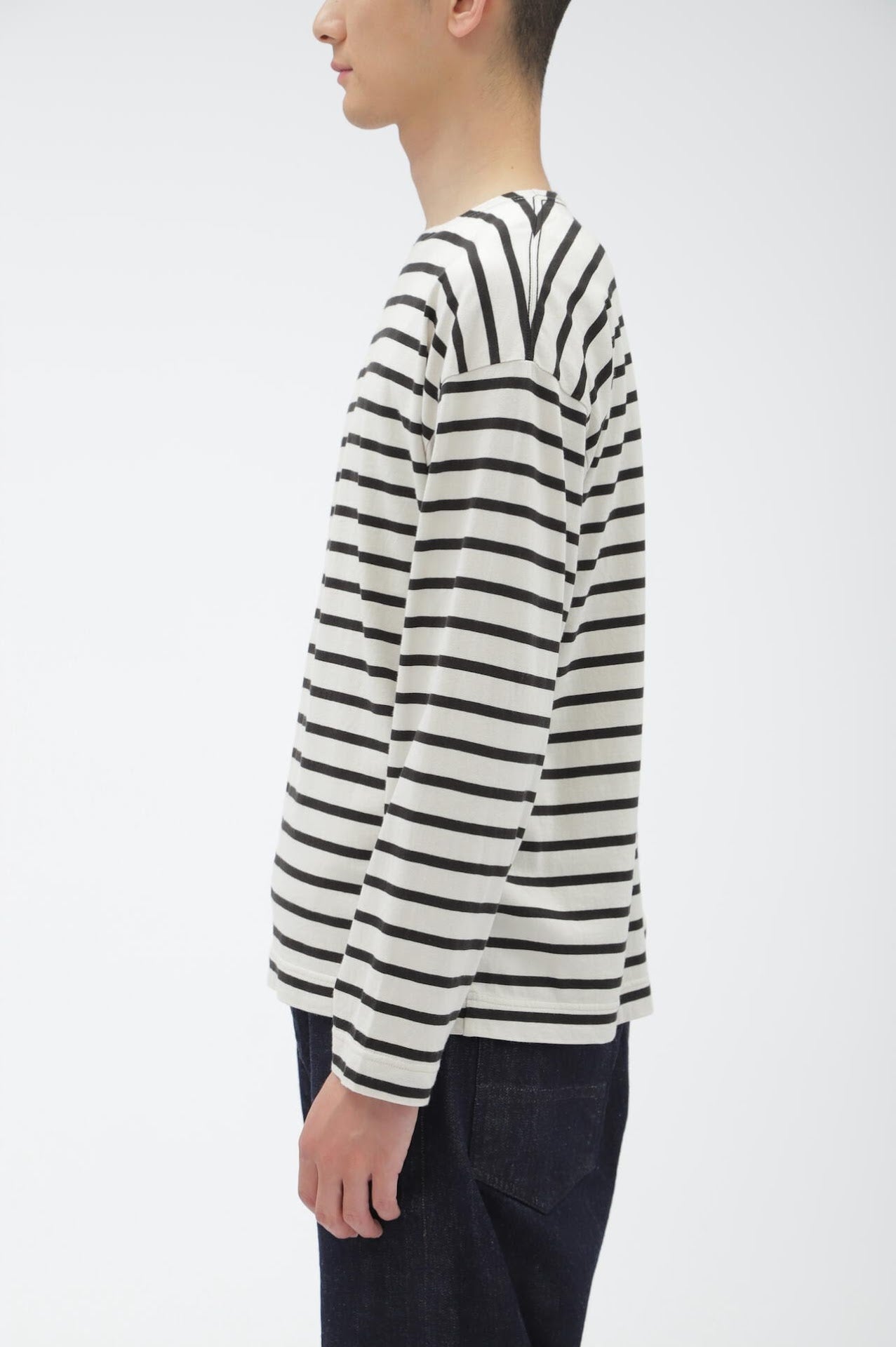 NAVAL STRIPE COTTON JERSEY