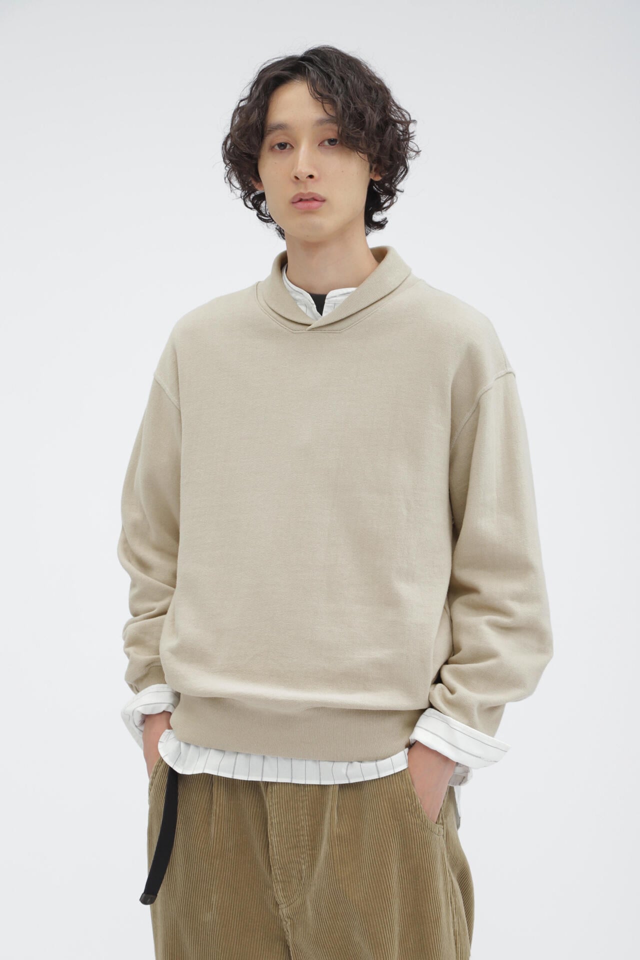 BRUSHED BACK COTTON JERSEY