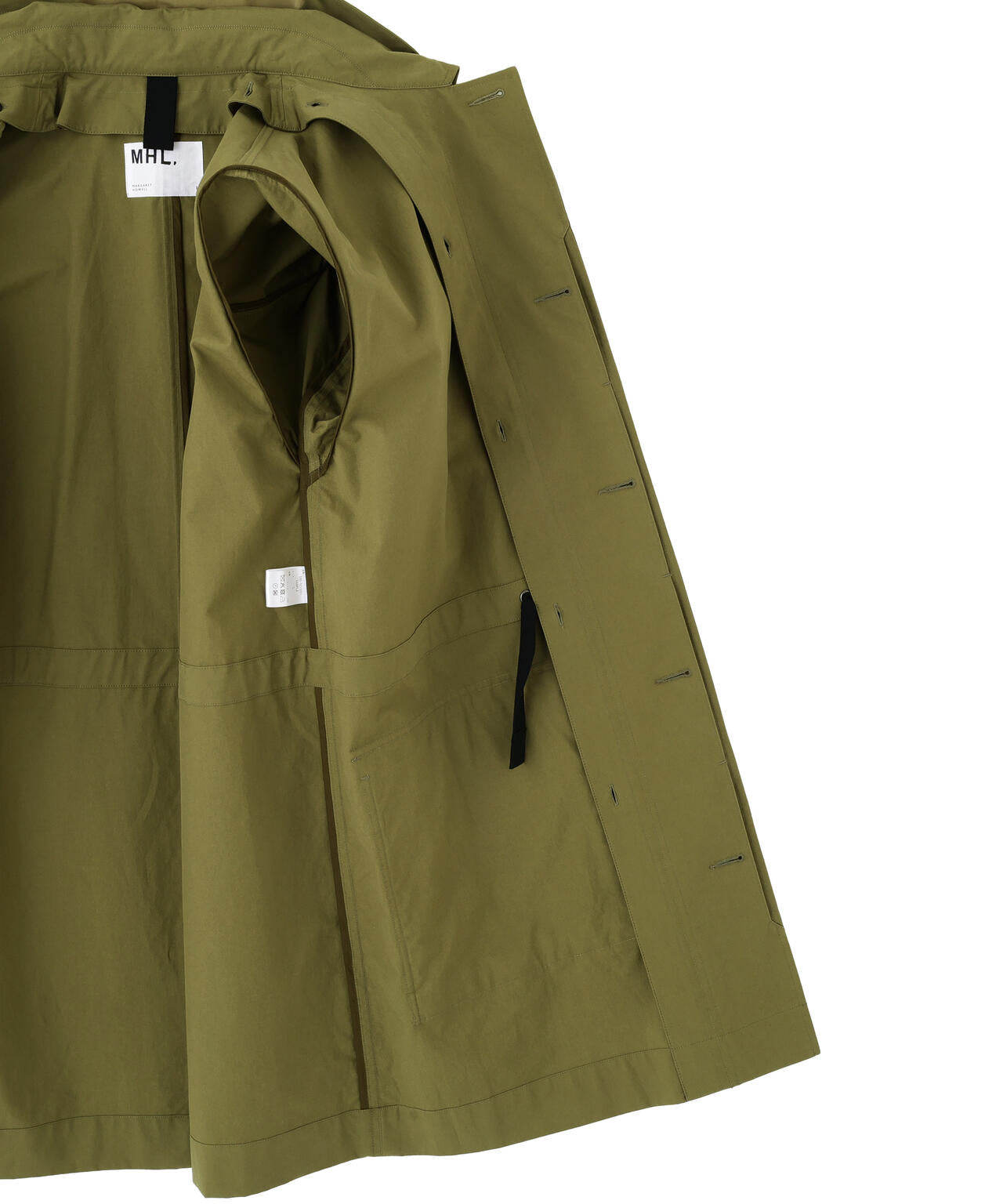 BRUSHED COTTON CANVAS COAT