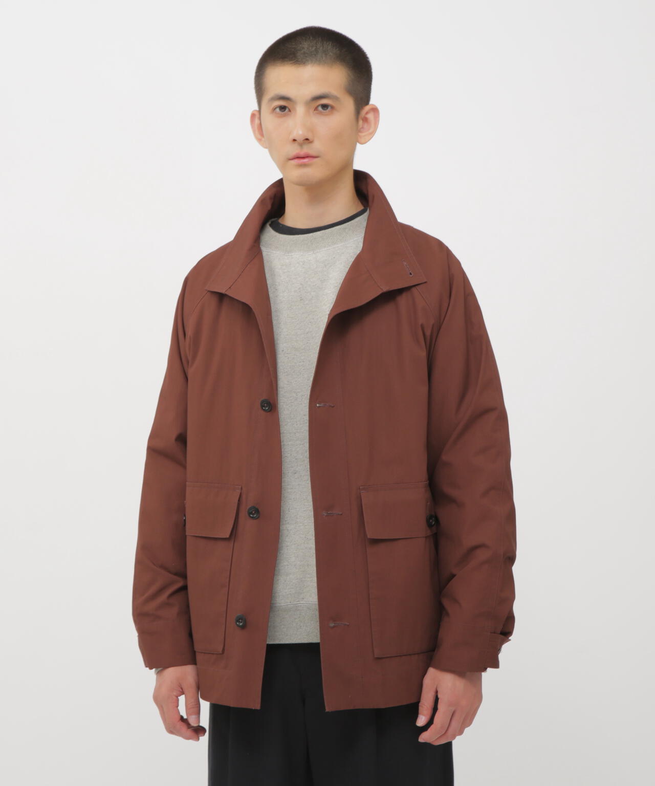 WASHED COTTON PLAINWEAVE BLOUSON