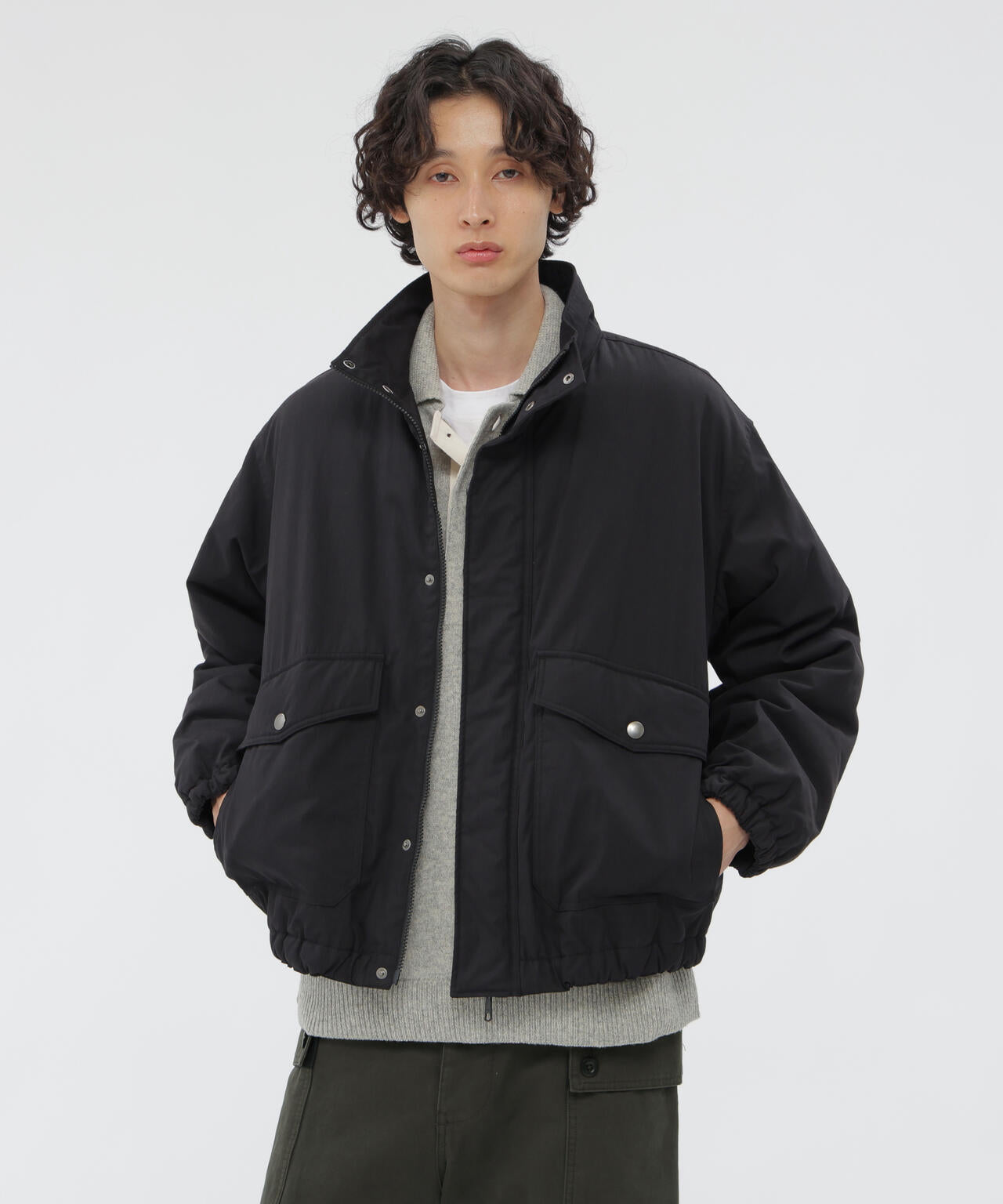 LIGHTWEIGHT COTTON NYLON CANVAS BLOUSON