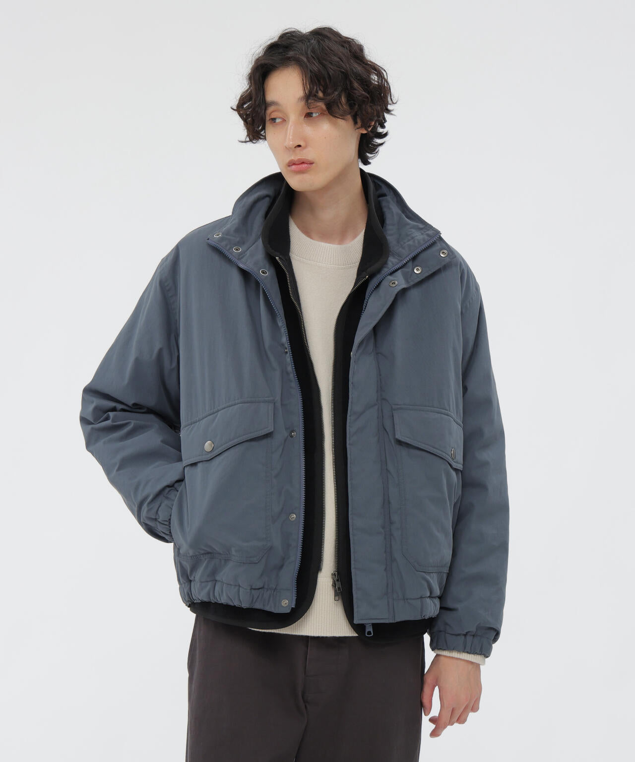 LIGHTWEIGHT COTTON NYLON CANVAS BLOUSON