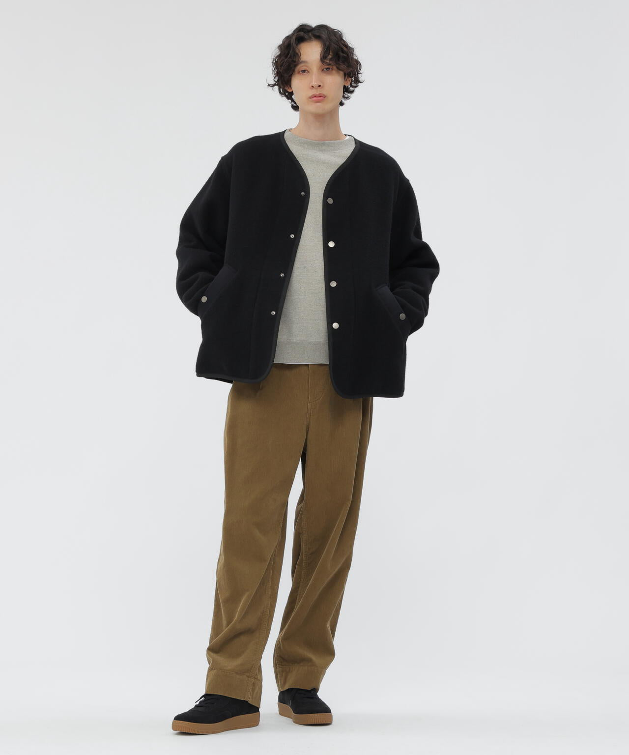 SOFT WOOL FLEECE BLOUSON