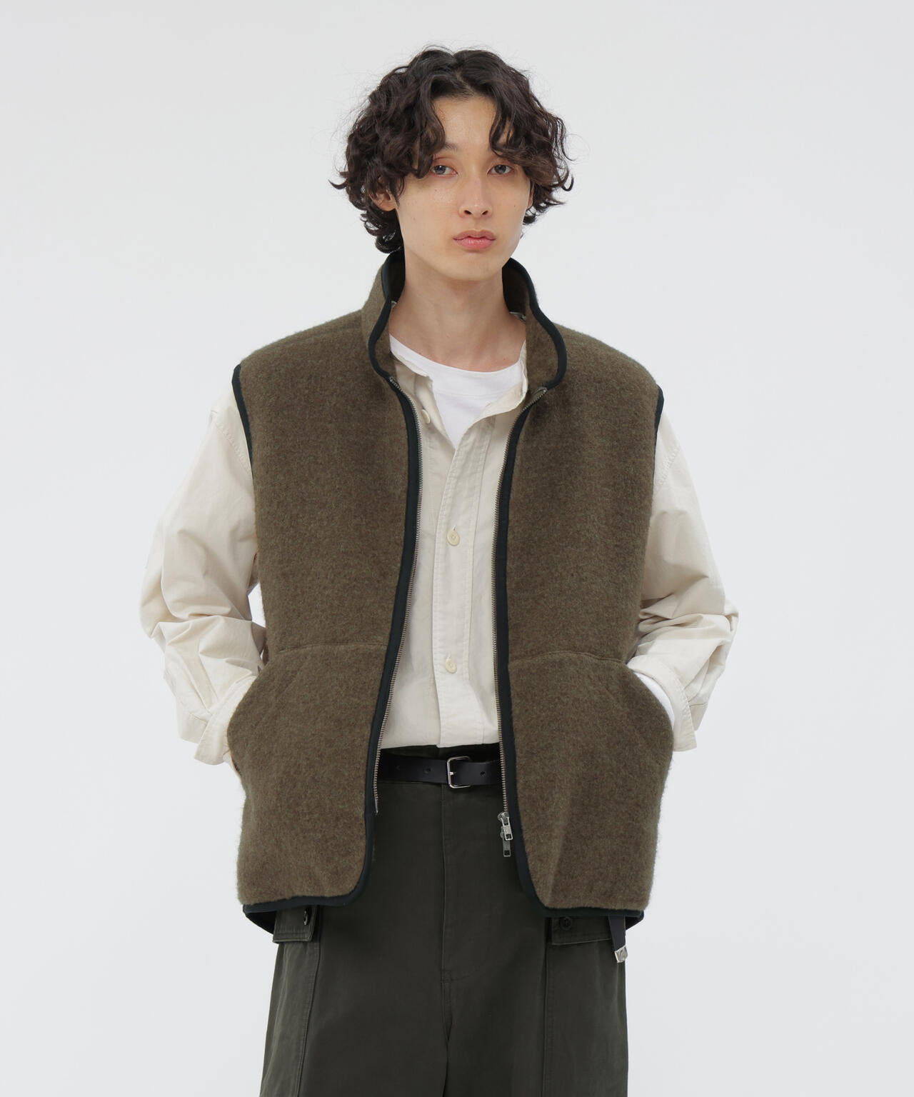 SOFT WOOL FLEECE BLOUSON