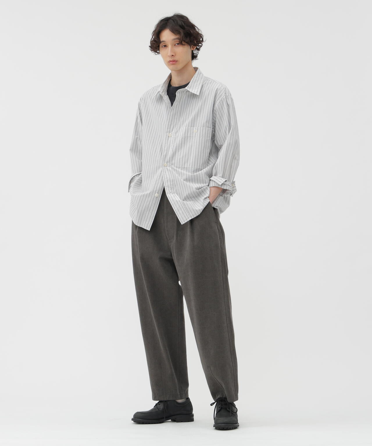 FADED COTTON DRILL TROUSERS