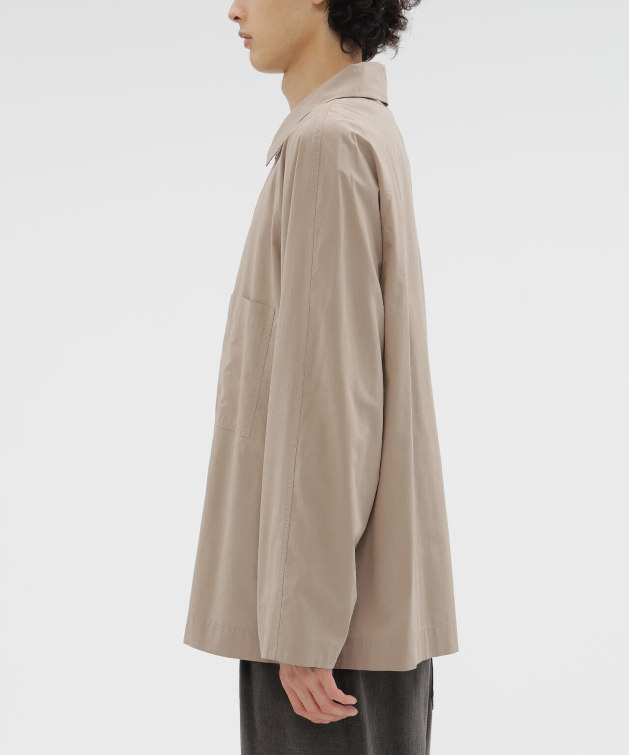 FLUID COTTON POPLIN SHIRT