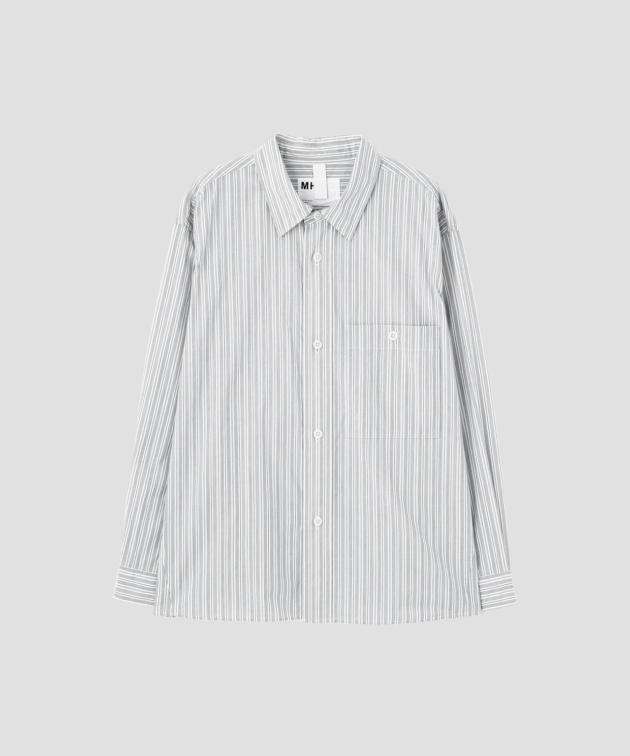 PJ STRIPE COTTON POPLIN SHIRT