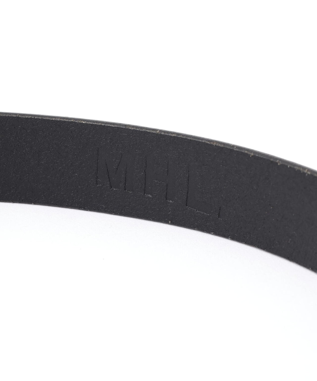ROLLER BUCKLE LEATHER BELT