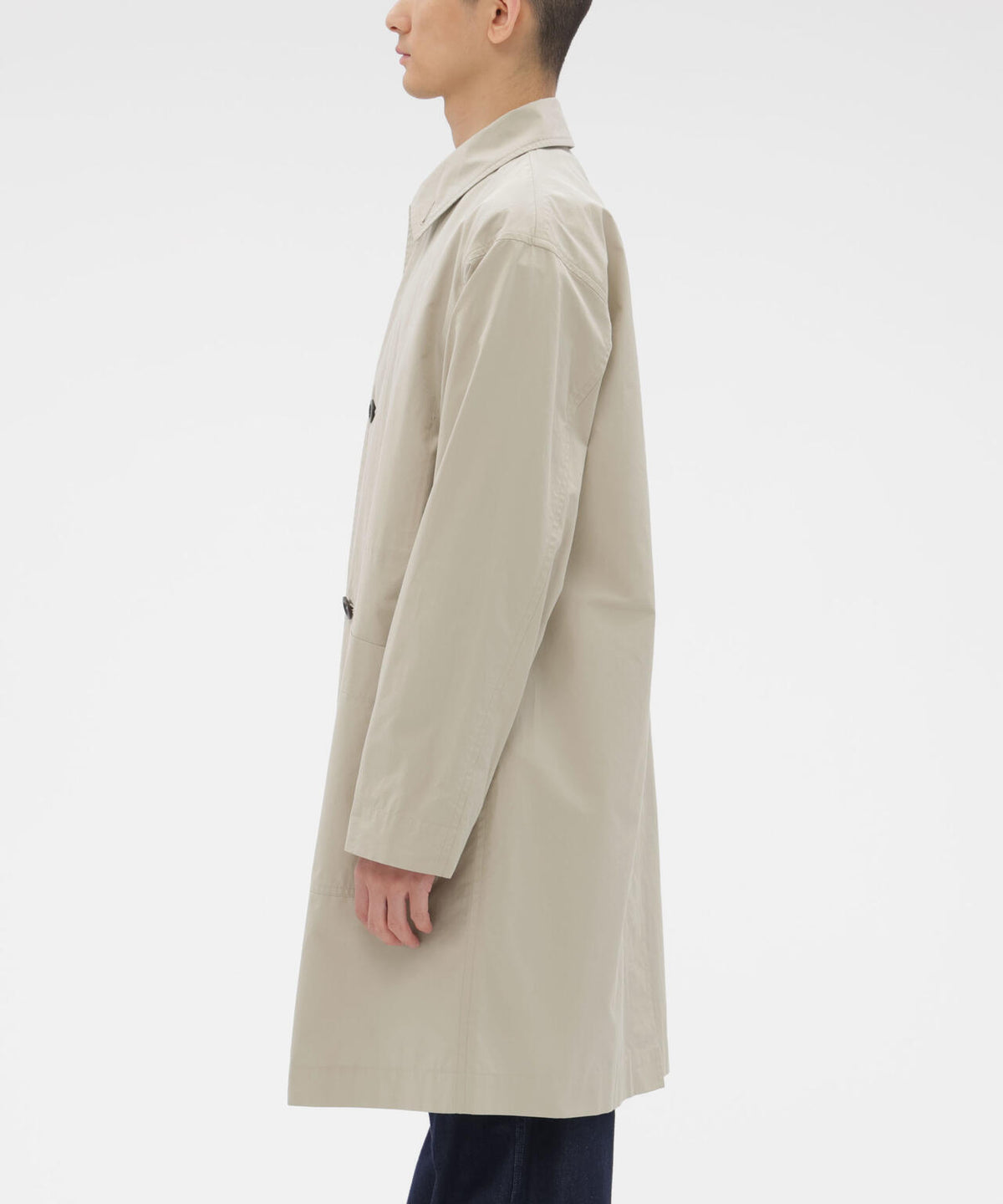 PROOFED COTTON POPLIN COAT