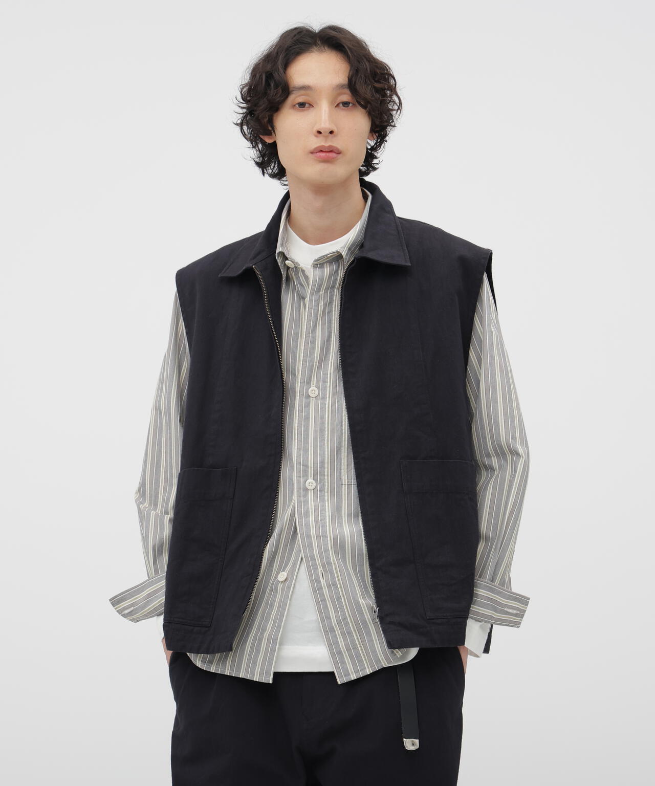 FADED COTTON TWILL BLOUSON