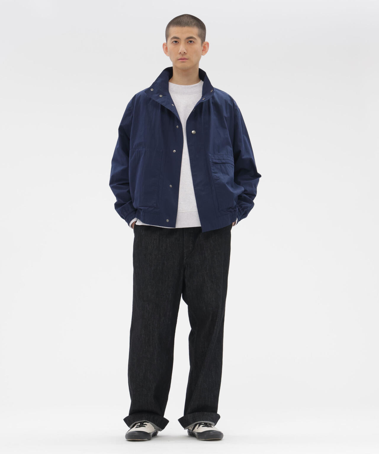COTTON NYLON PLAINWEAVE BLOUSON
