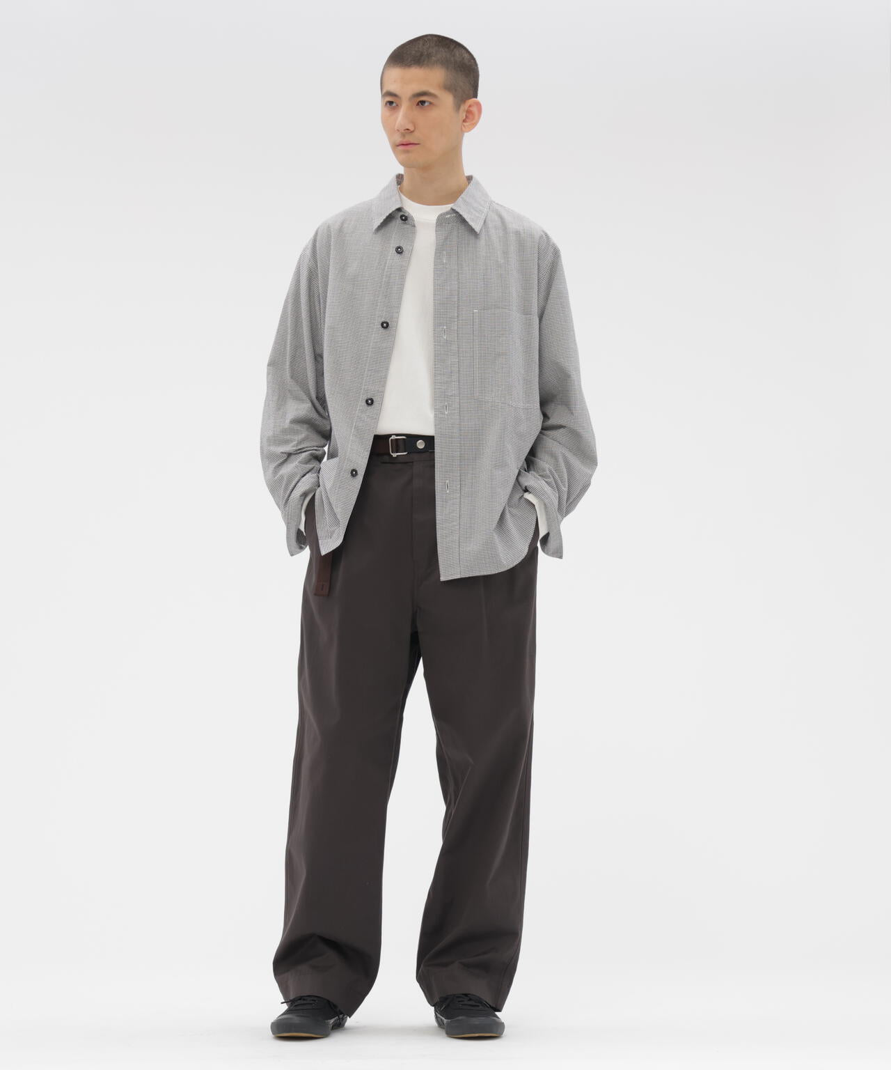 WASHED CHINO COTTON TROUSERS