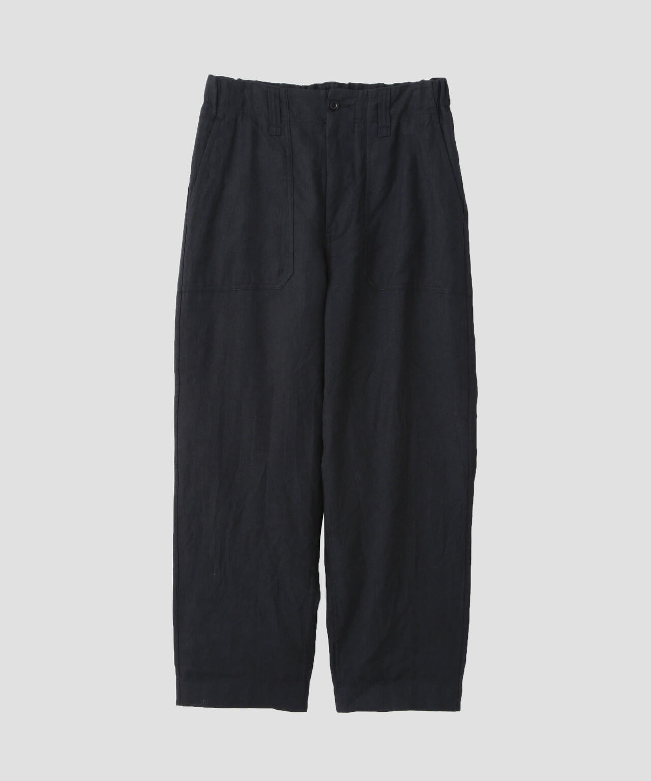 FADED WOOL LINEN TWILL TROUSERS