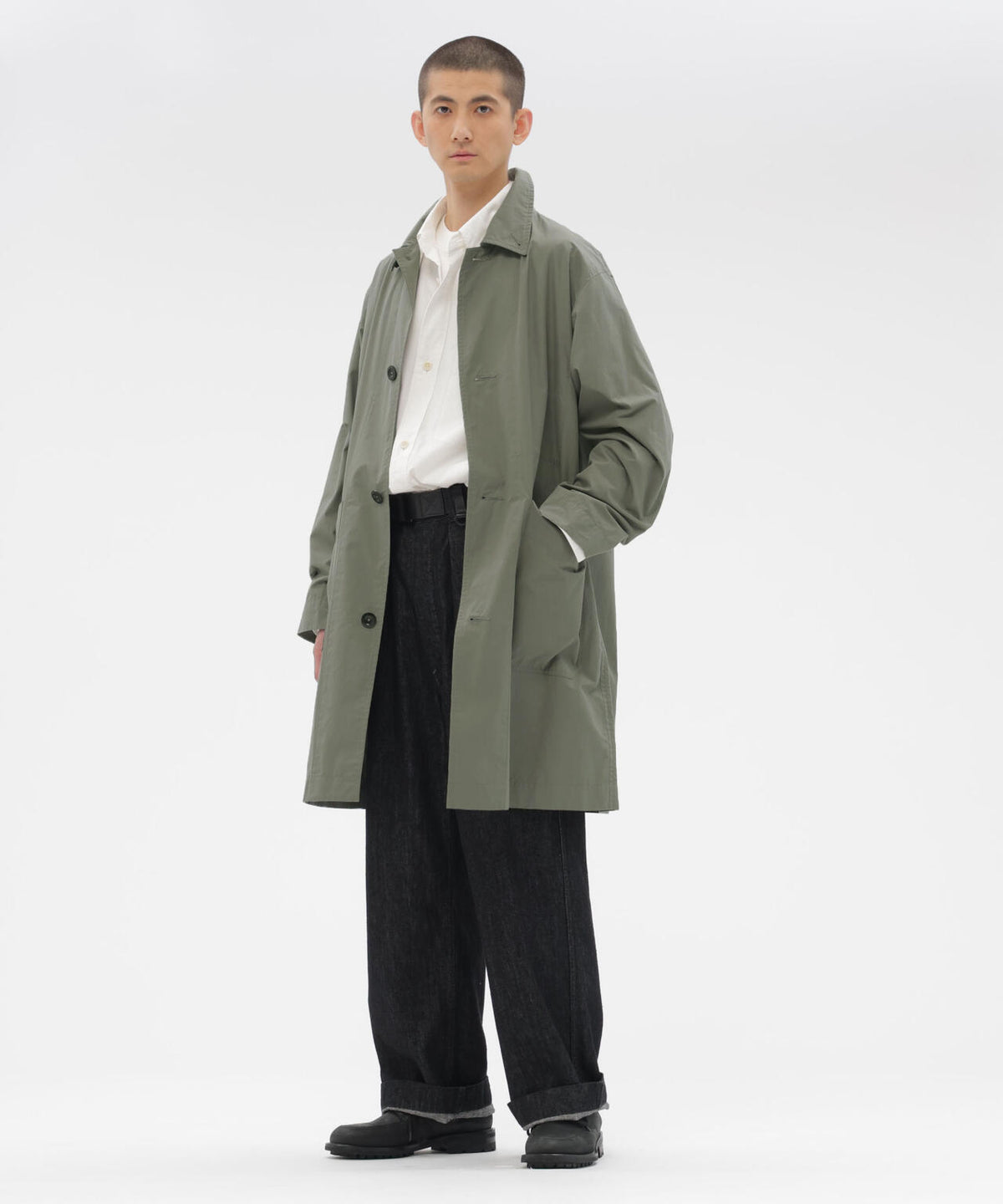 CANTON BLACK LIGHT DENIM TROUSERS